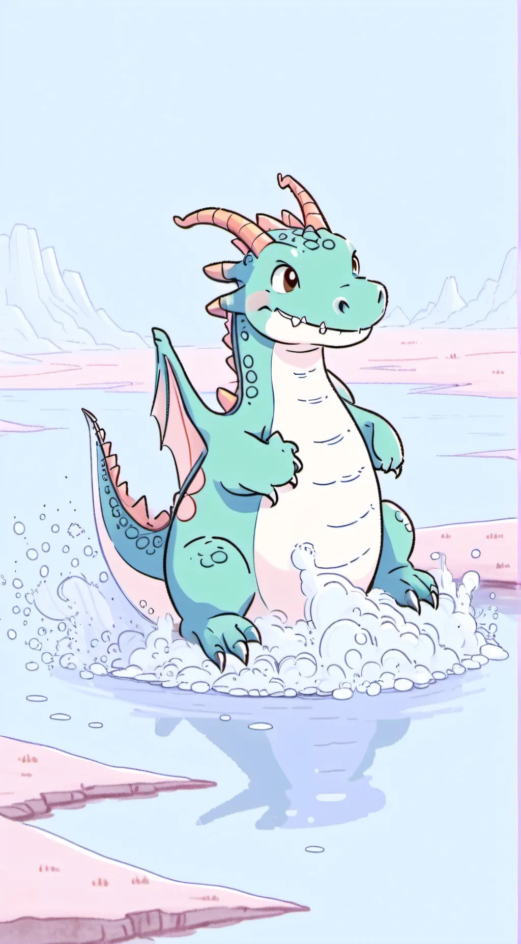ai character: bubbles  background