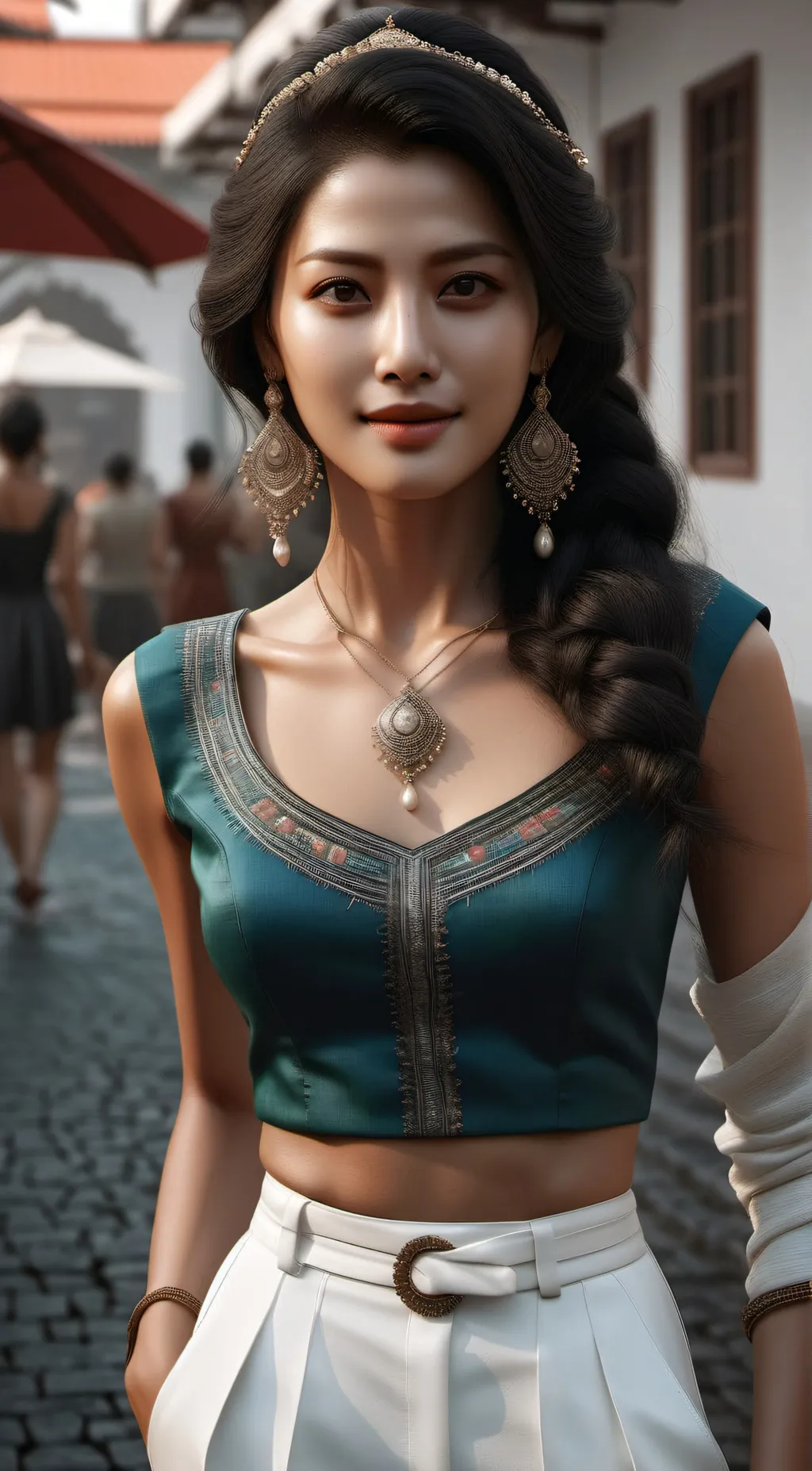 ai character: bella  background
