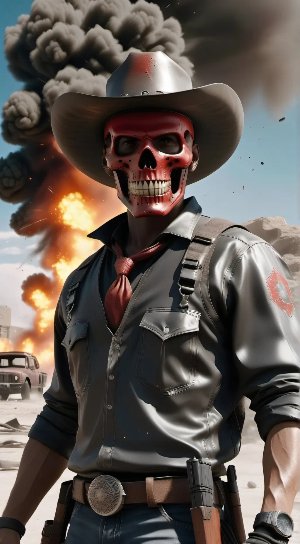 ai character: Ghost Jawbone background