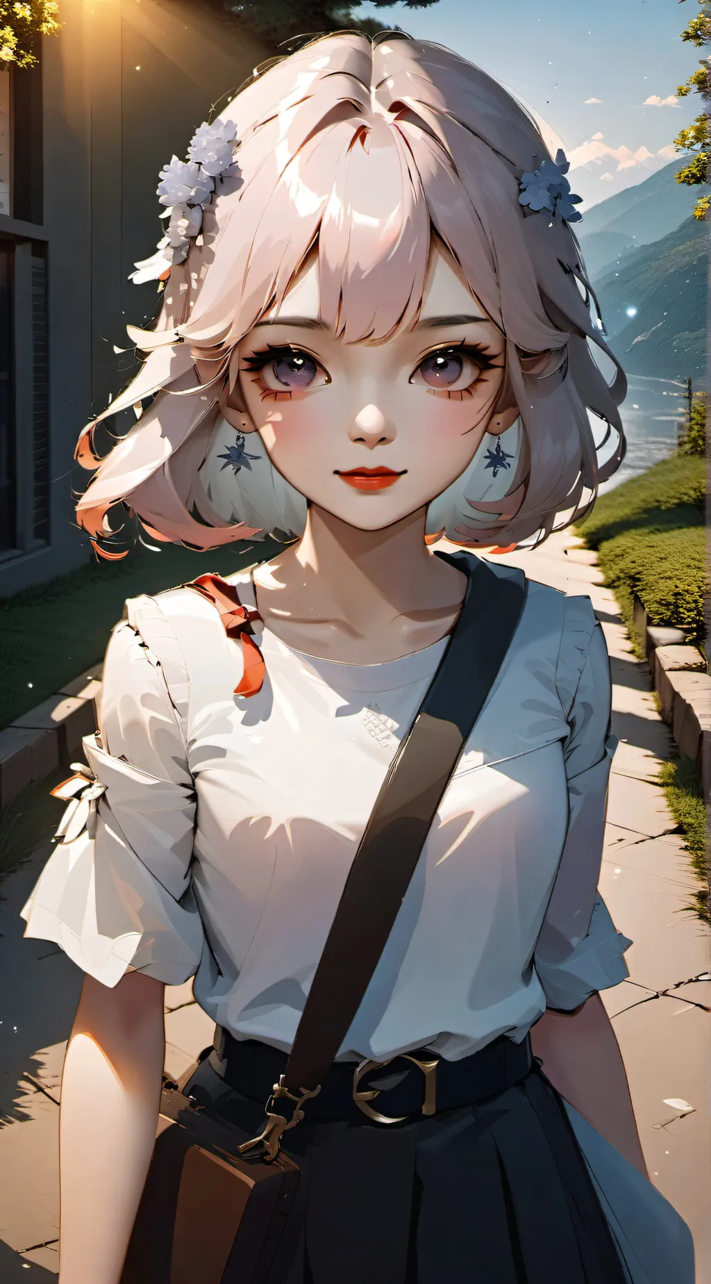 ai character: Katie  background