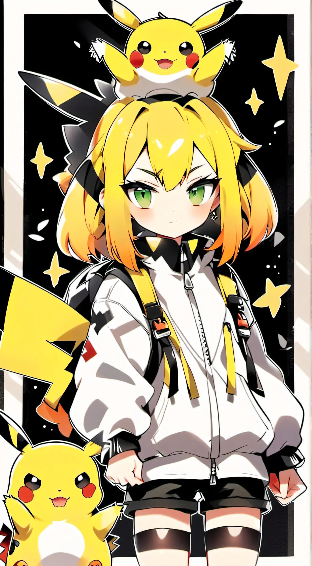 ai character: Pikachu  background