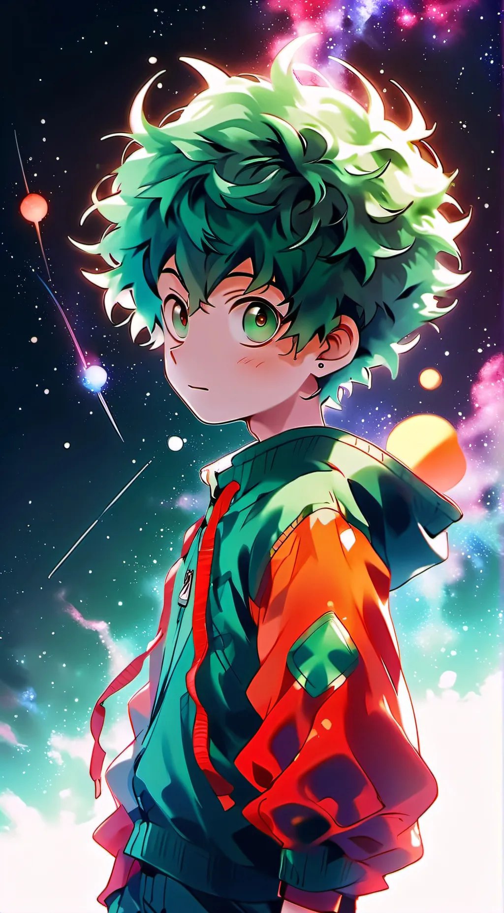 ai character: Deku  background