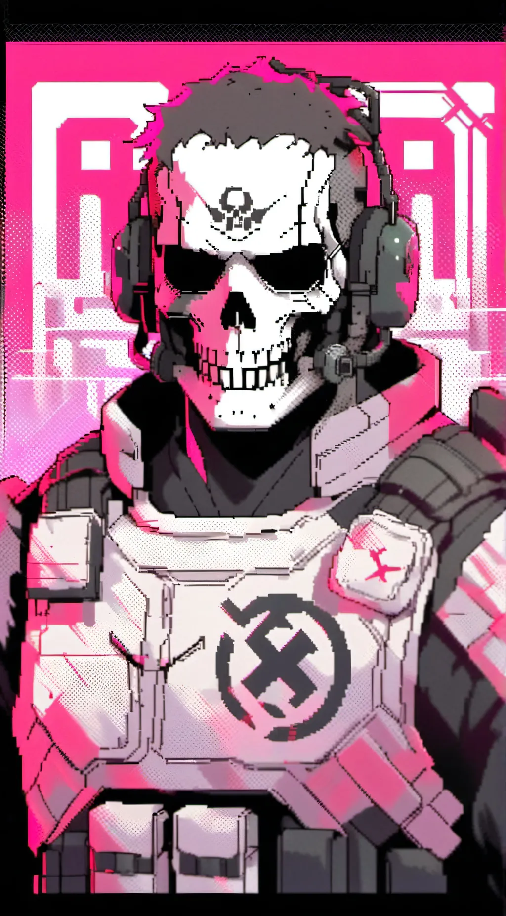 ai character: Ghost background