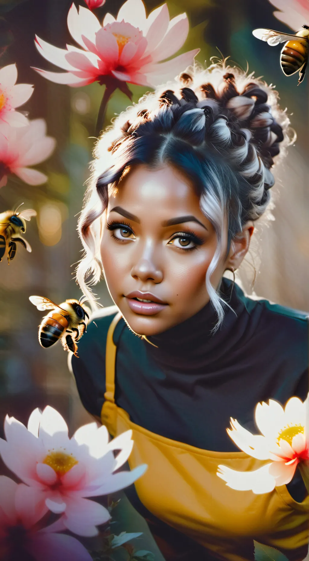 ai character: Bea the Beekeeper  background