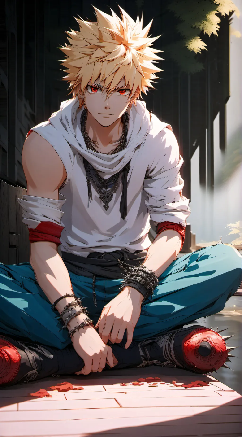 ai character: Bakugo  background