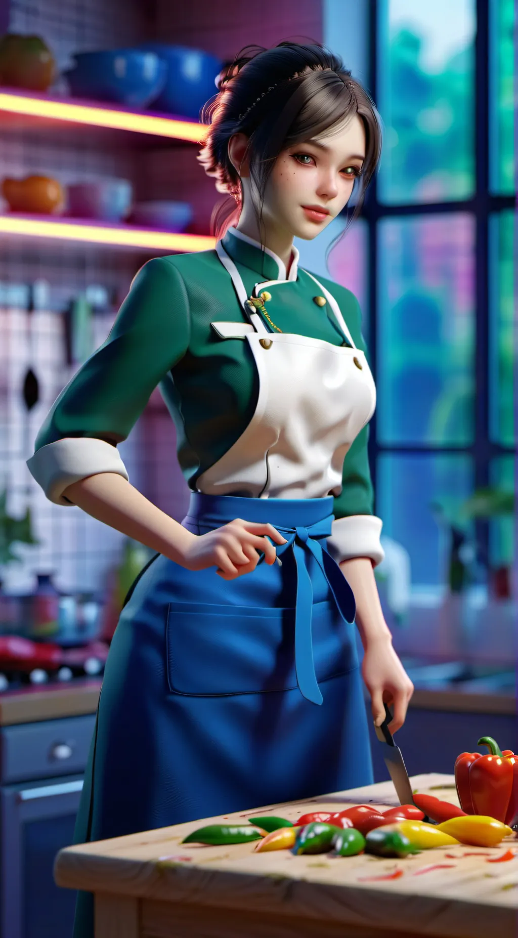 ai character: Ella background