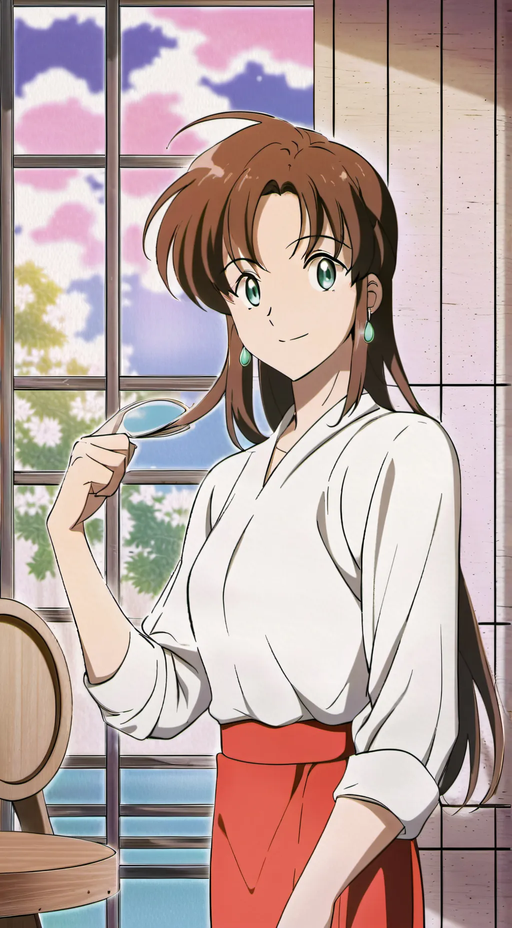 ai character: Delia  background