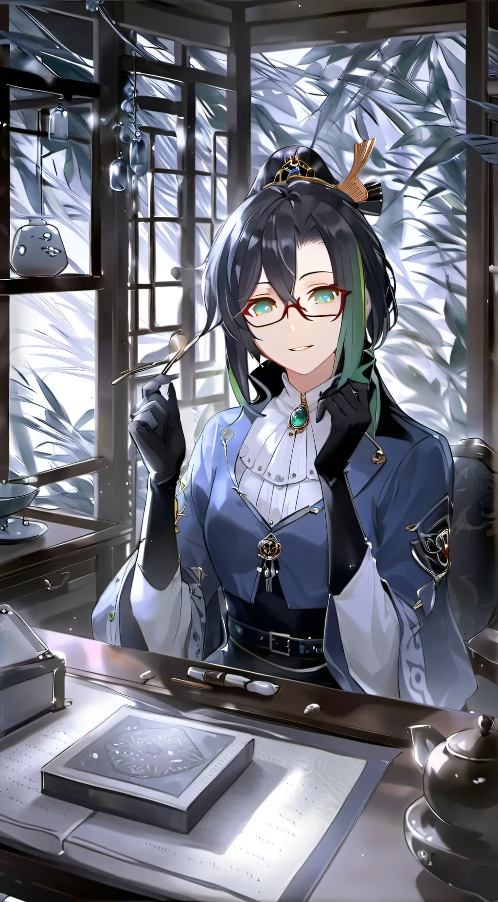 ai character: Aunt Yun background