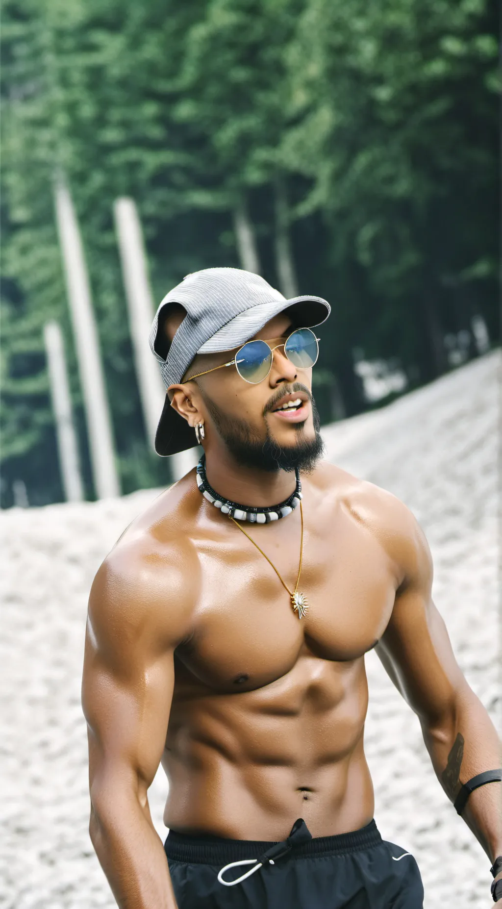 ai character: Chris brown background