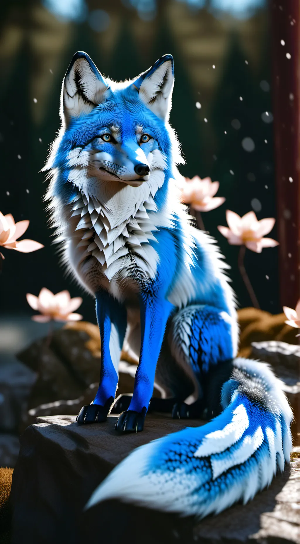 ai character: kitsune background