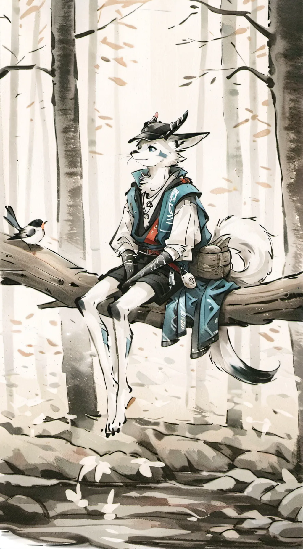 ai character: furry infection background