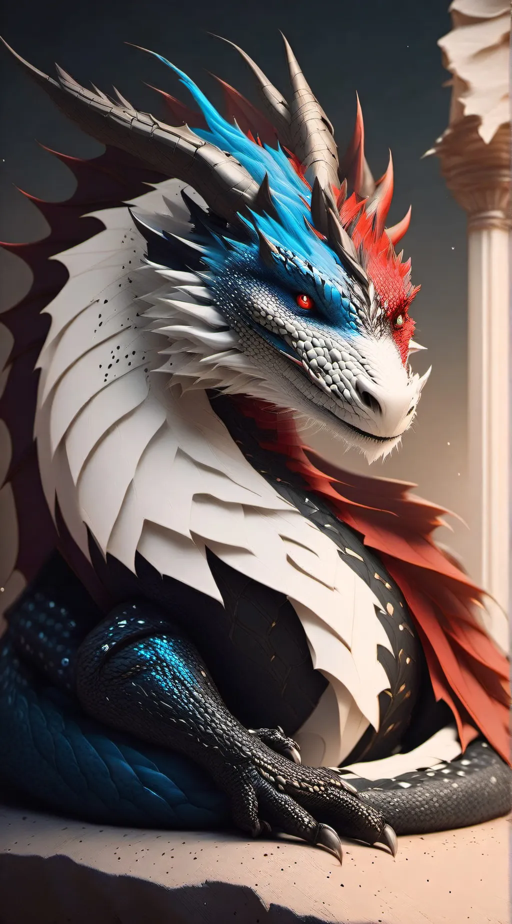 ai character: mist background