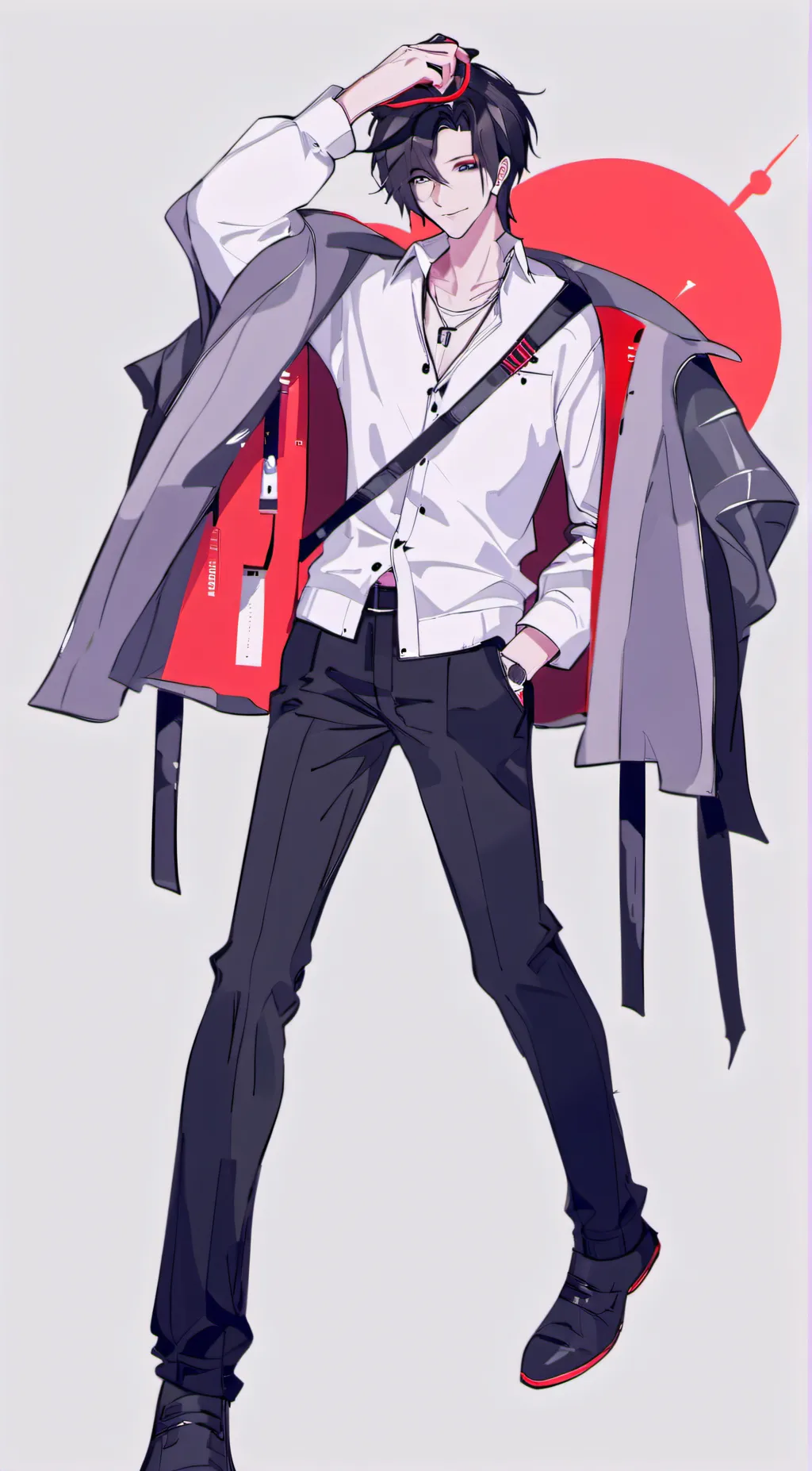 ai character: ~Andrew ~ 😈👻 background