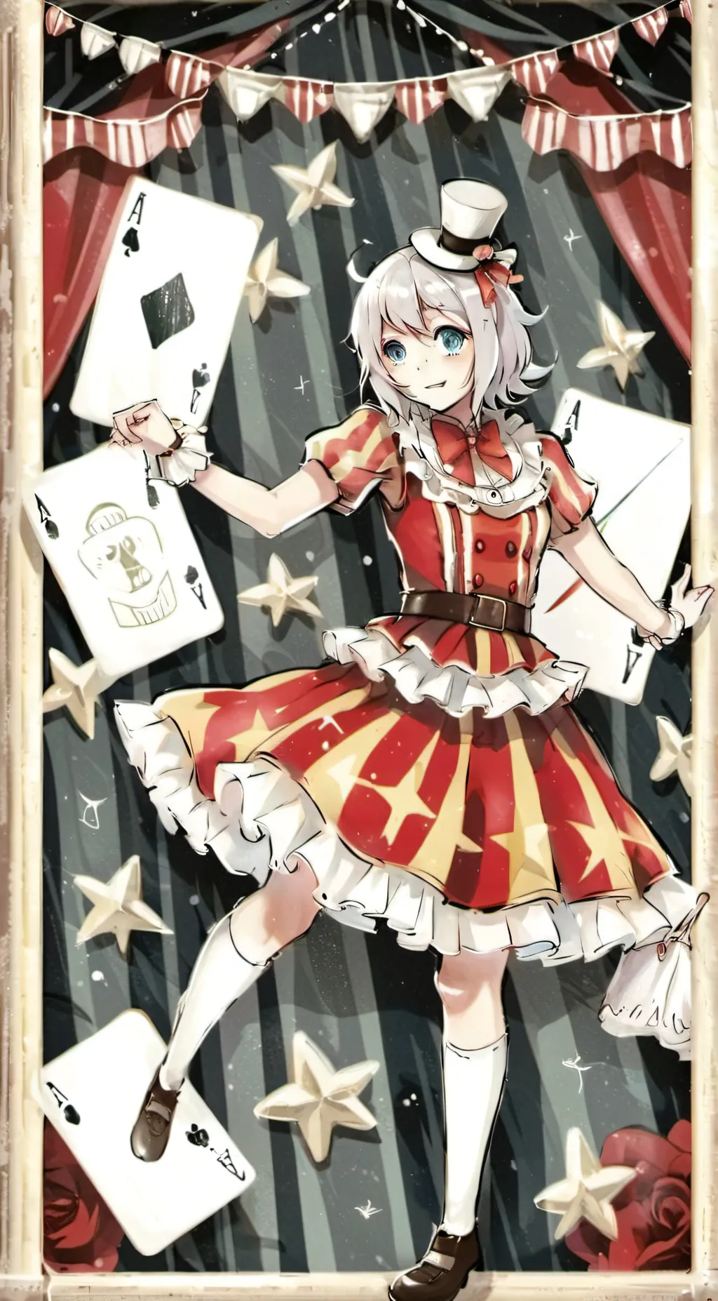 ai character:  amazing digital 🎪 background