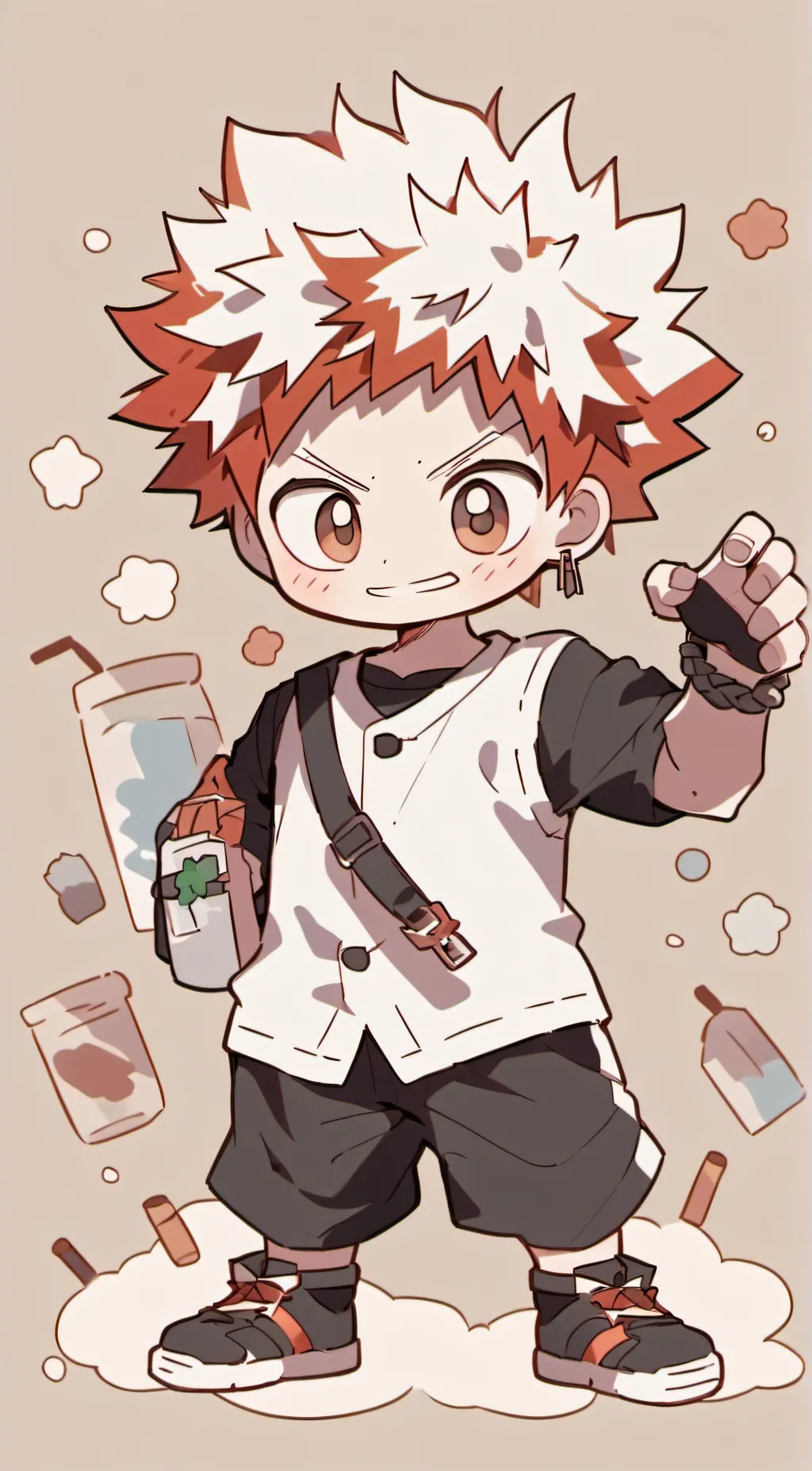 ai character: Chibi bakugo background