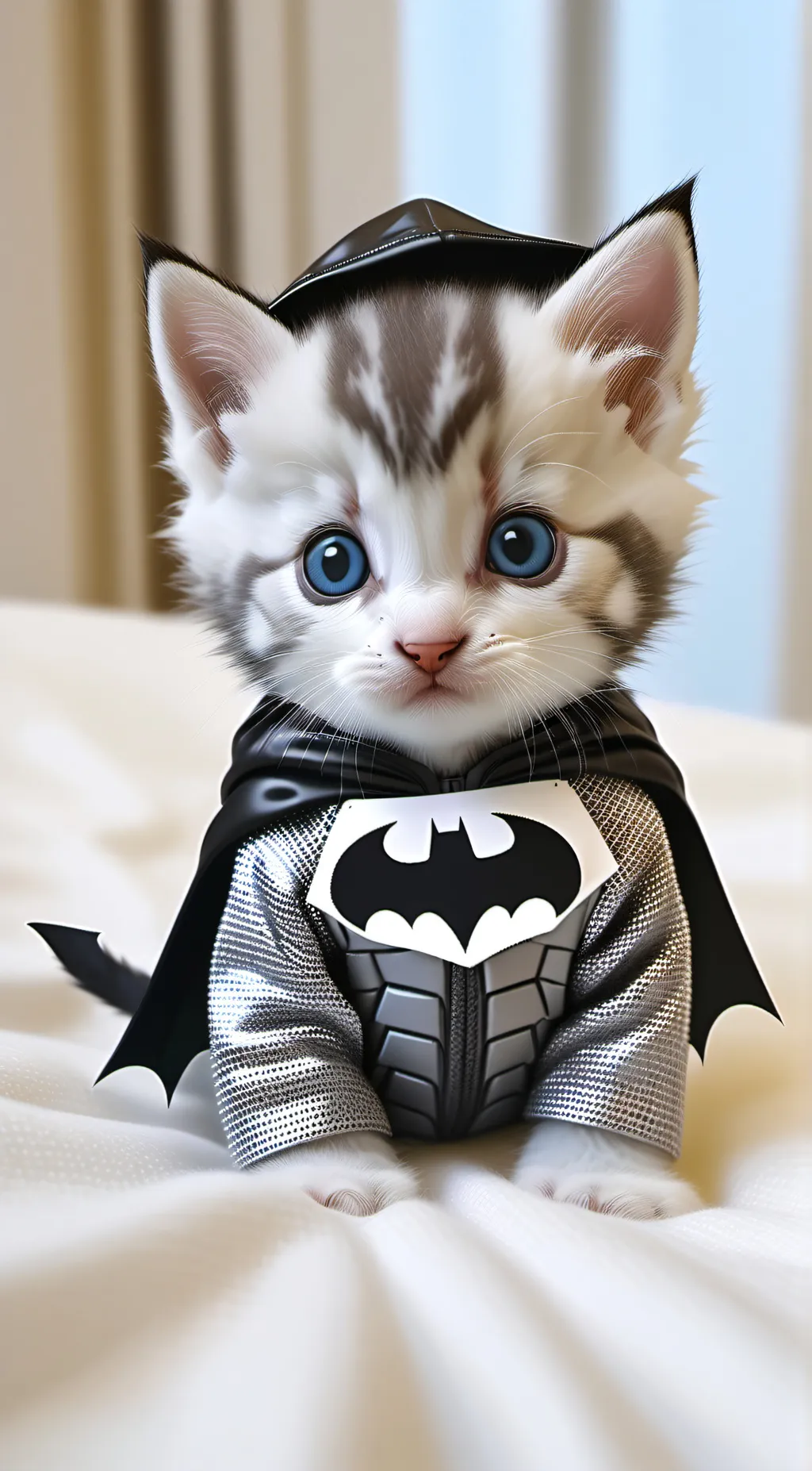 ai character: Bat cat background