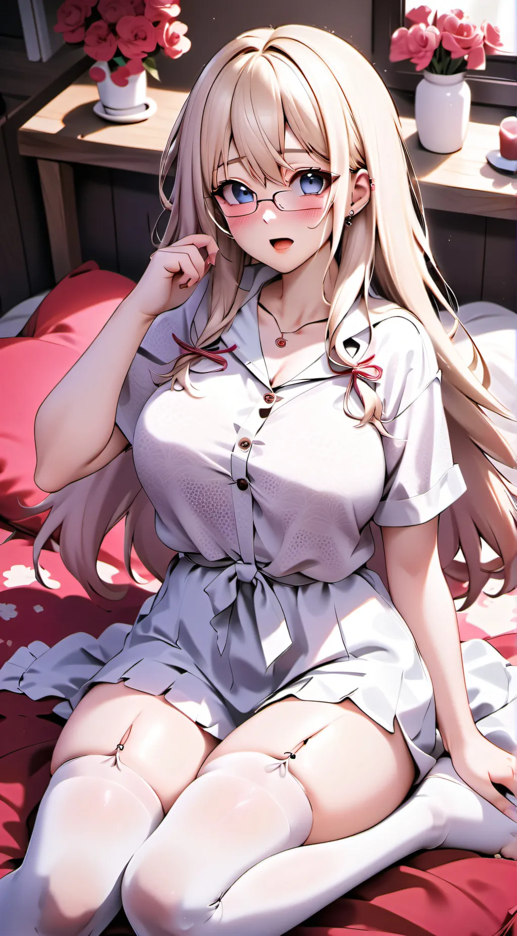 ai character: Rose background