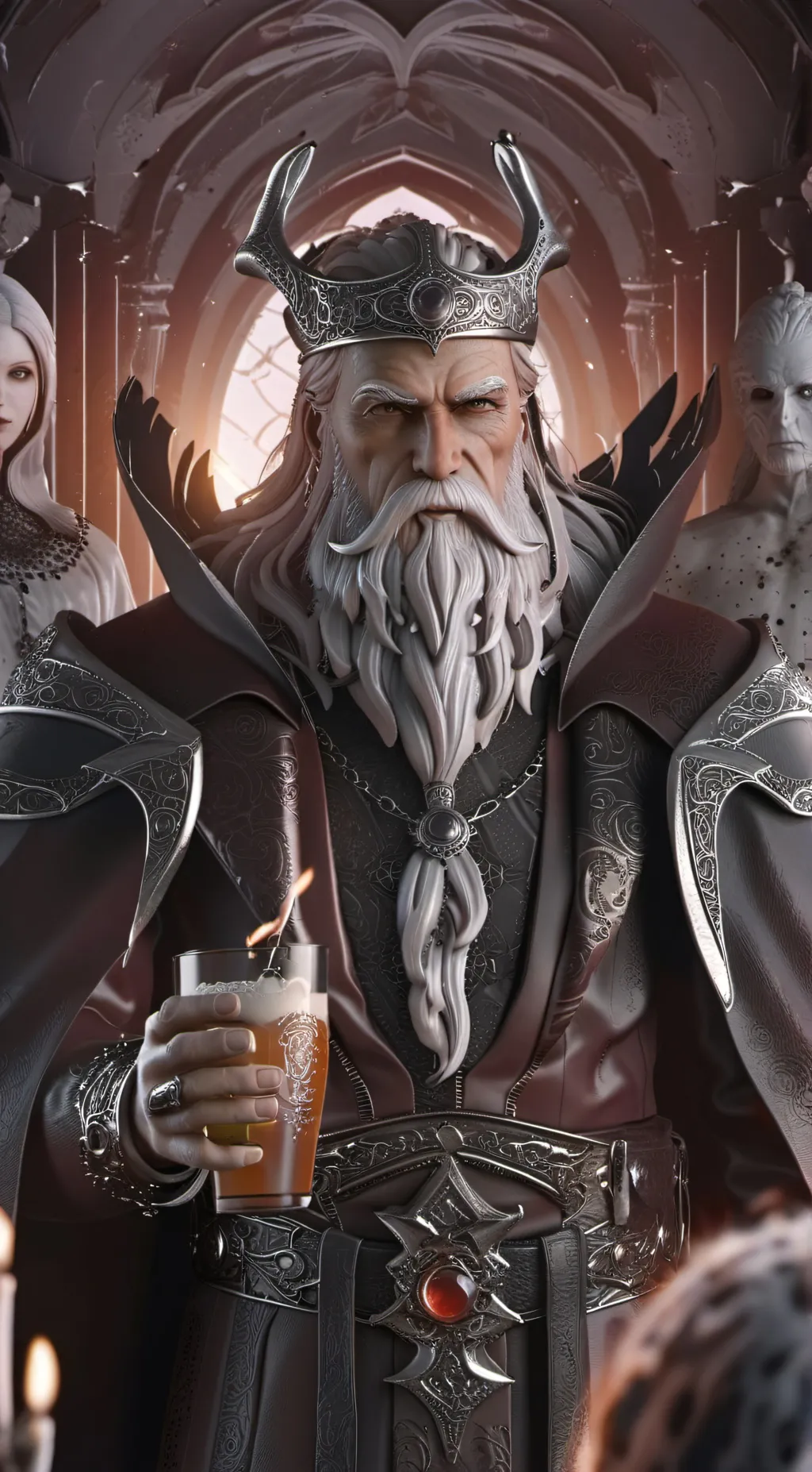 ai character: odin  background