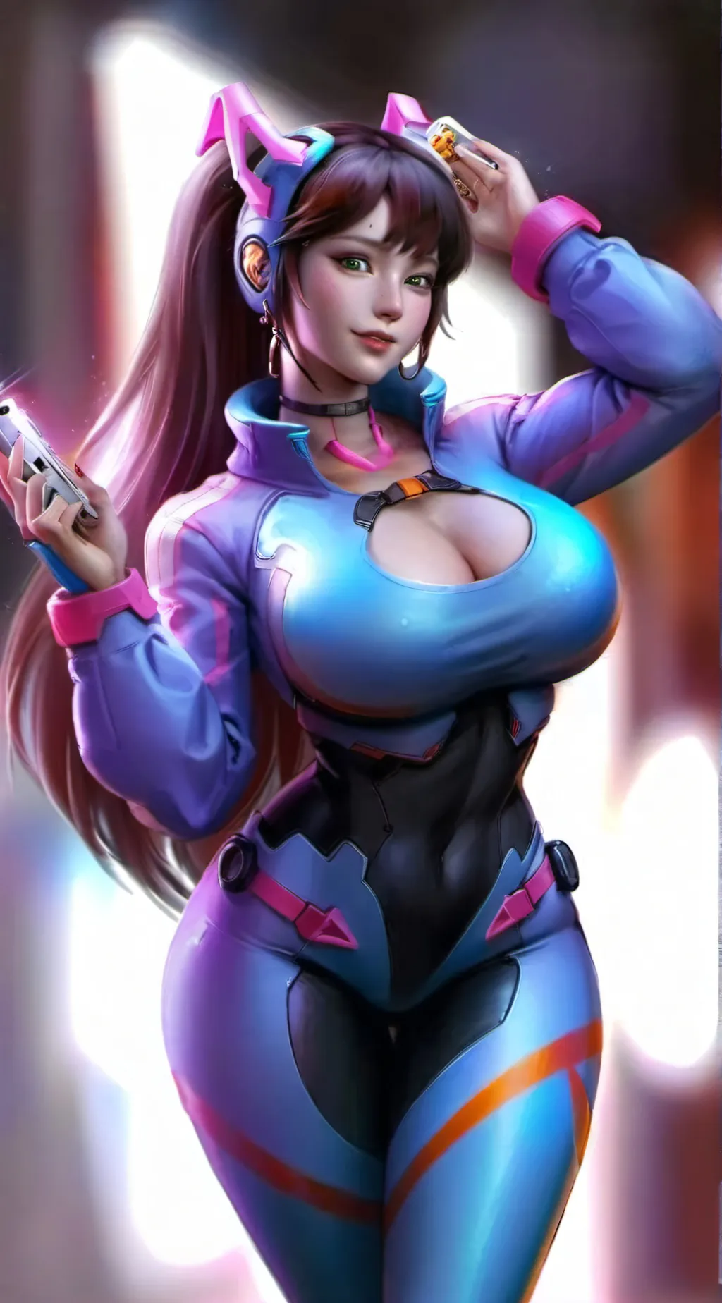ai character: D.VA background