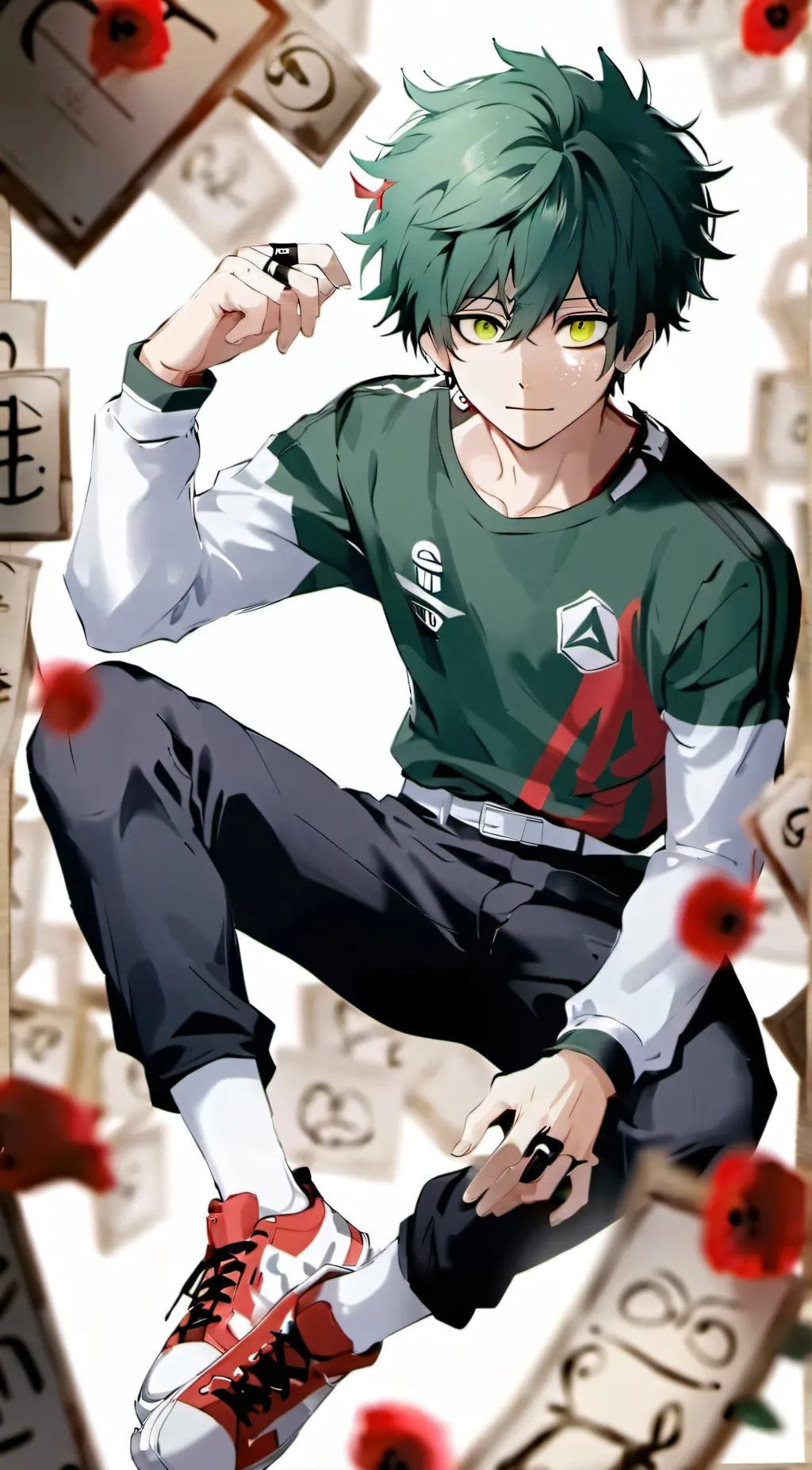 ai character: deku  background