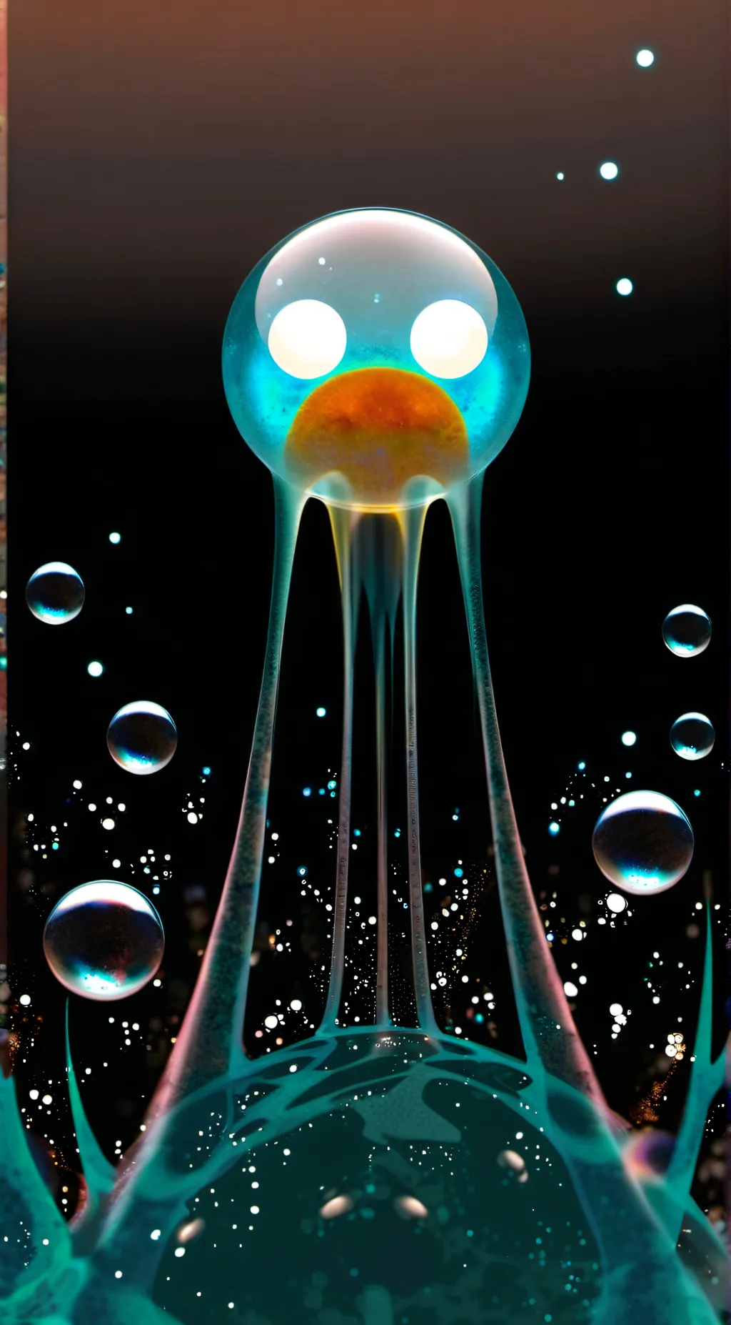 ai character: Bubbke background