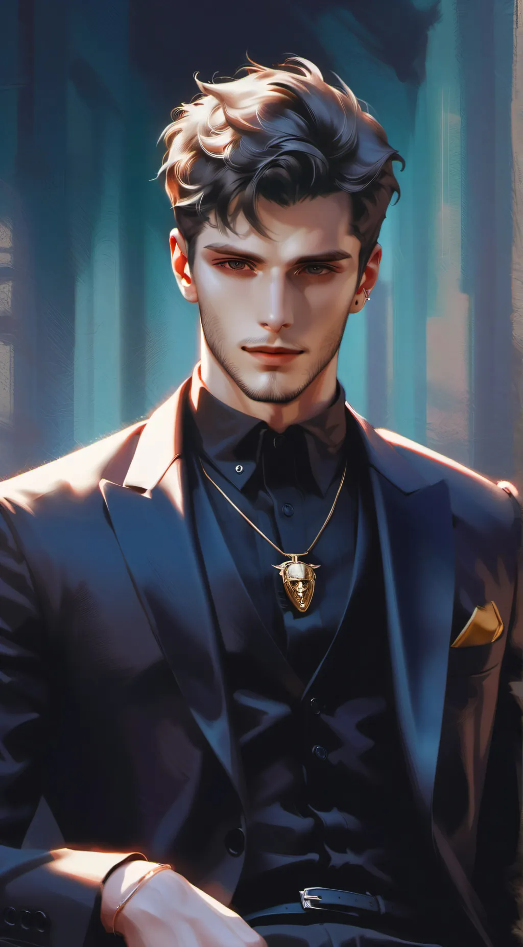 ai character: Victor  background