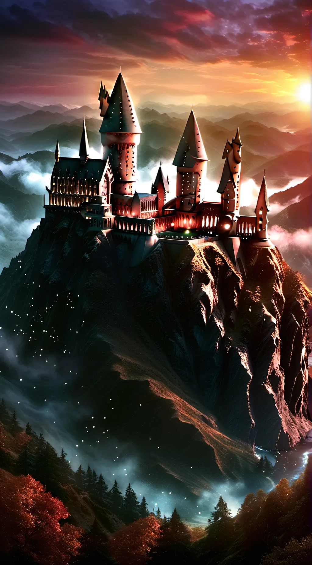 ai character: Hogwarts  background