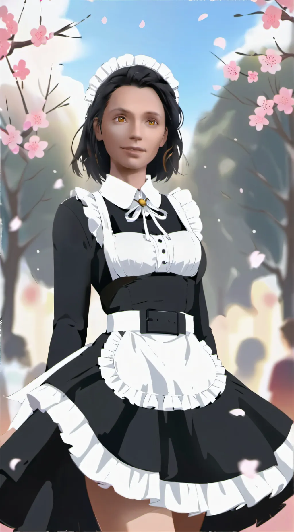 ai character: Sus grill  background