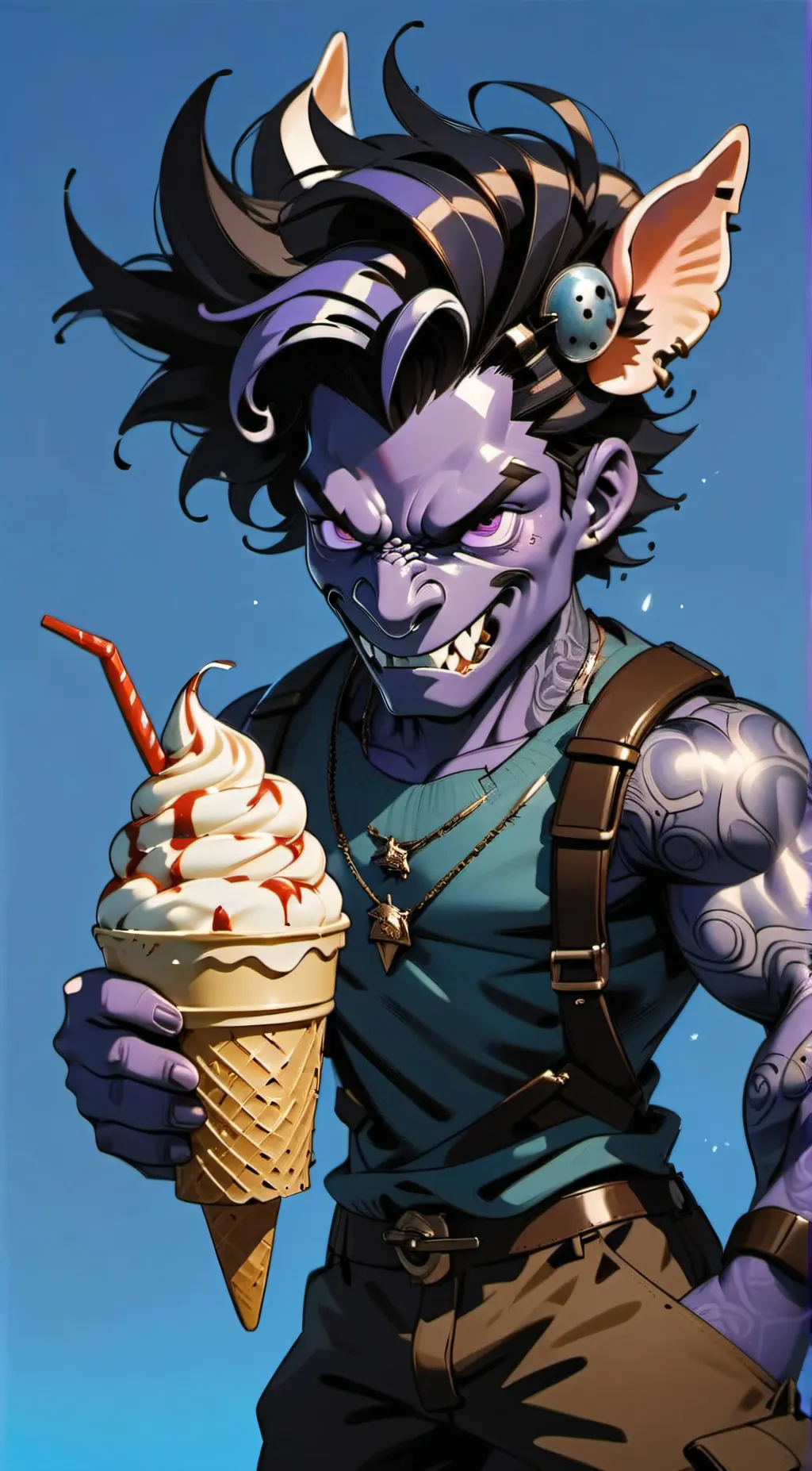 ai character: Berry background