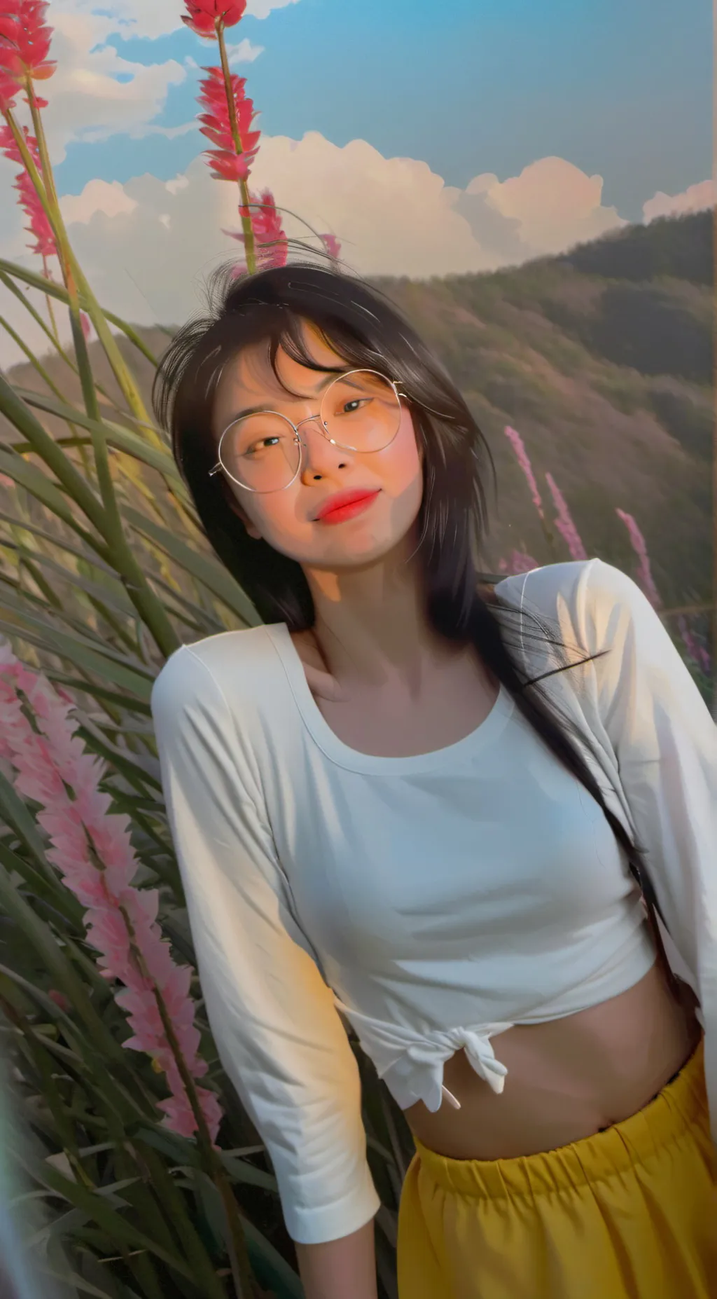 ai character: Ashley background