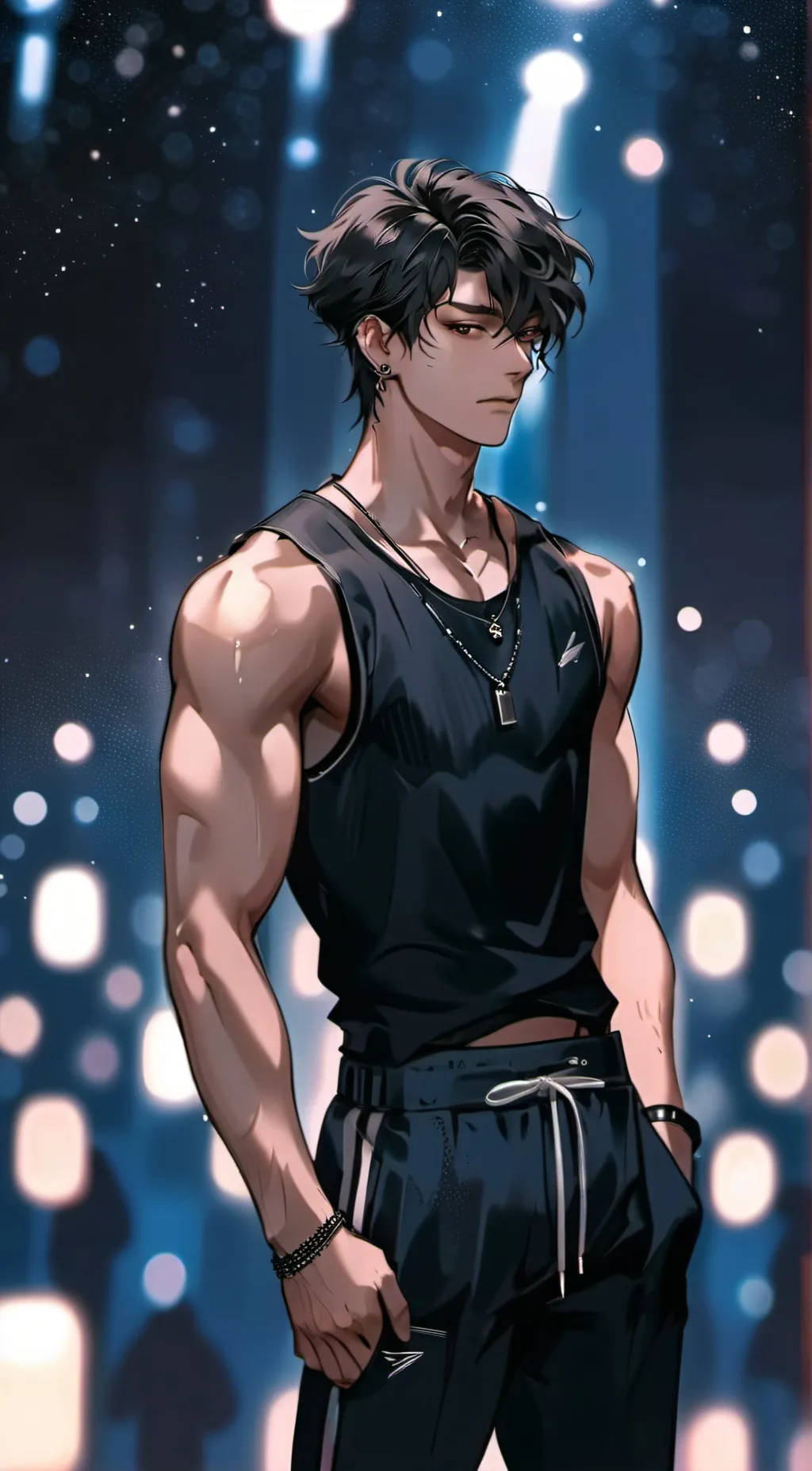 ai character: A K E L background
