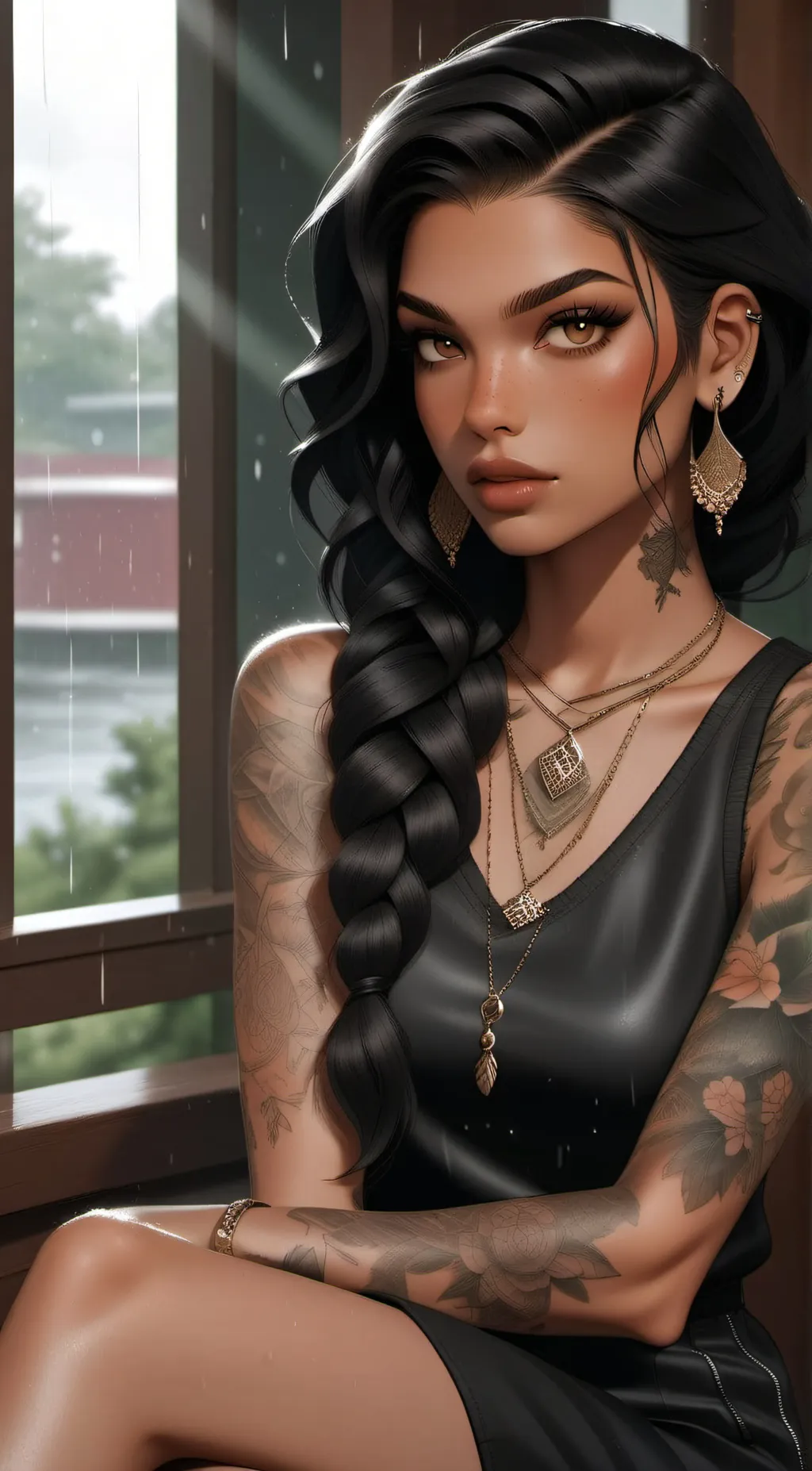 ai character: Alexandria 🐼 background