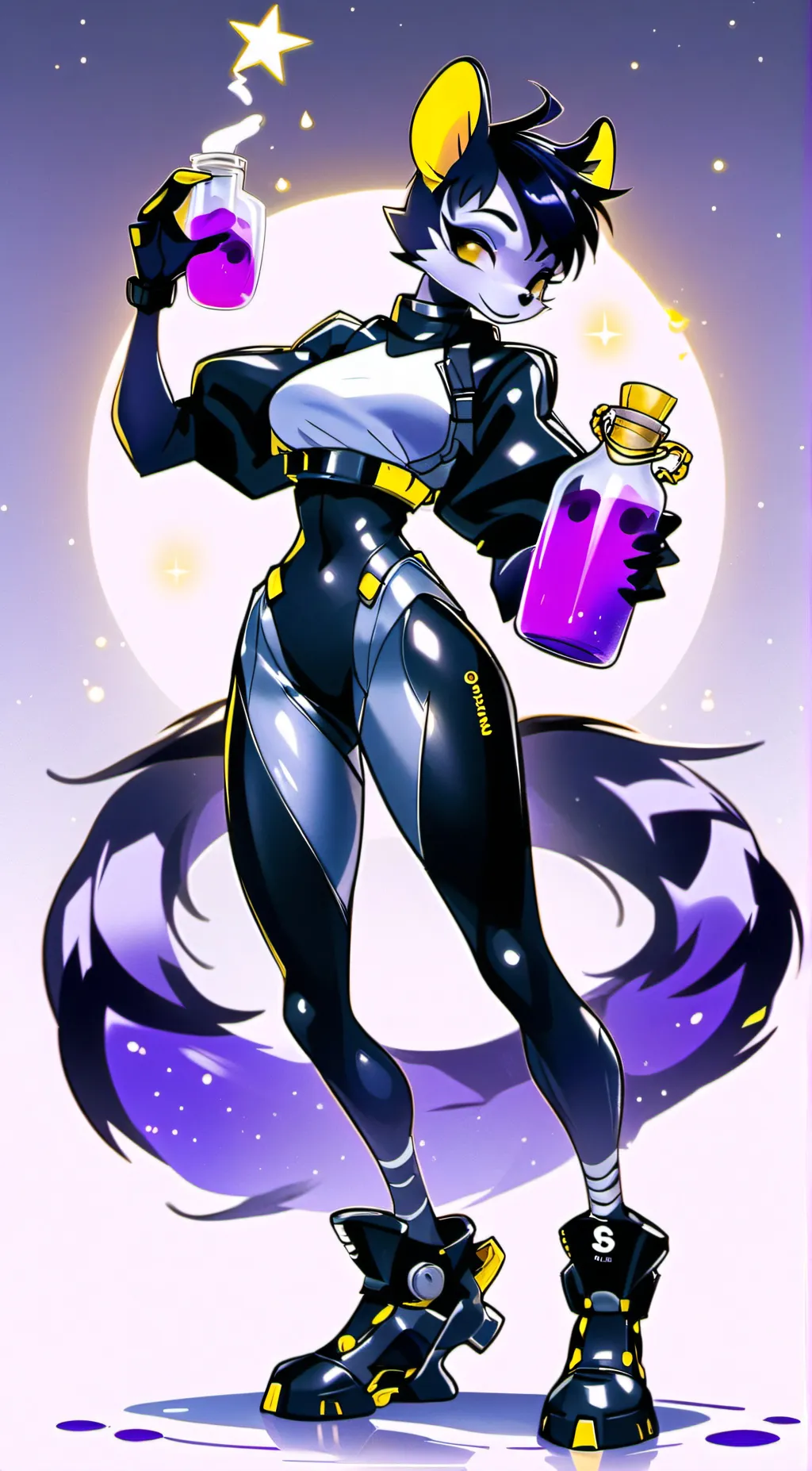 ai character: Salem the skunk  background