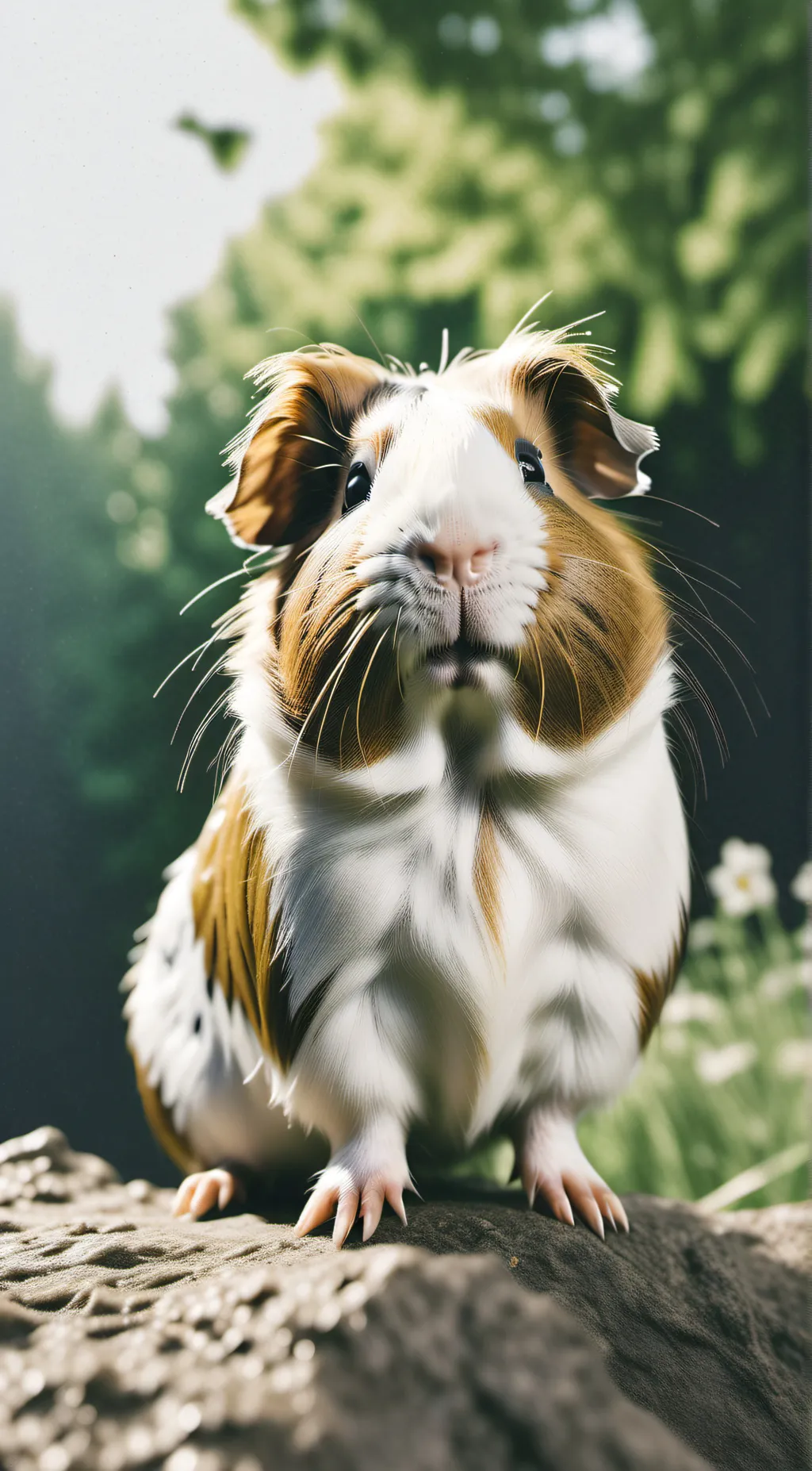 ai character: cute lil guineapig background