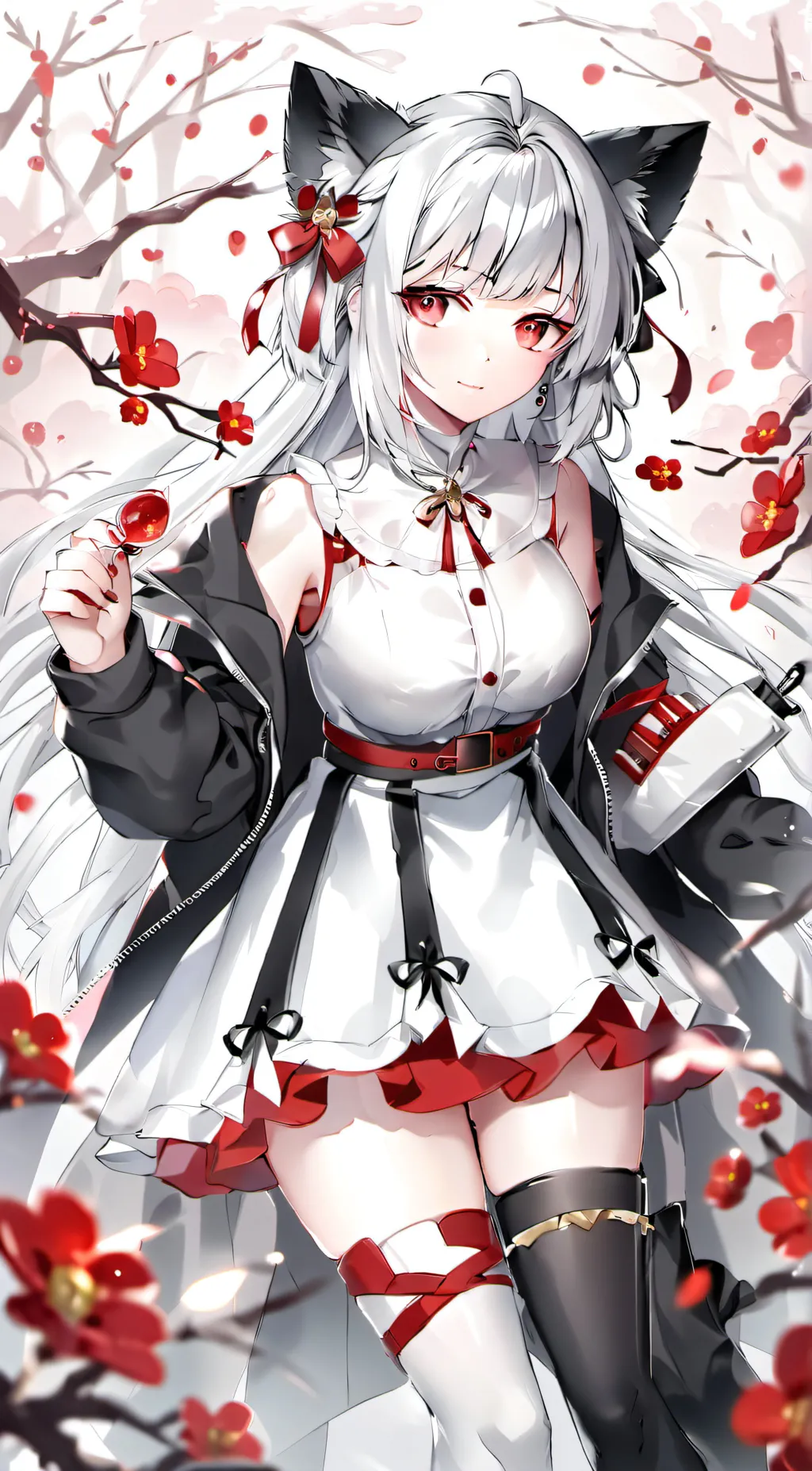 ai character: shining rose background