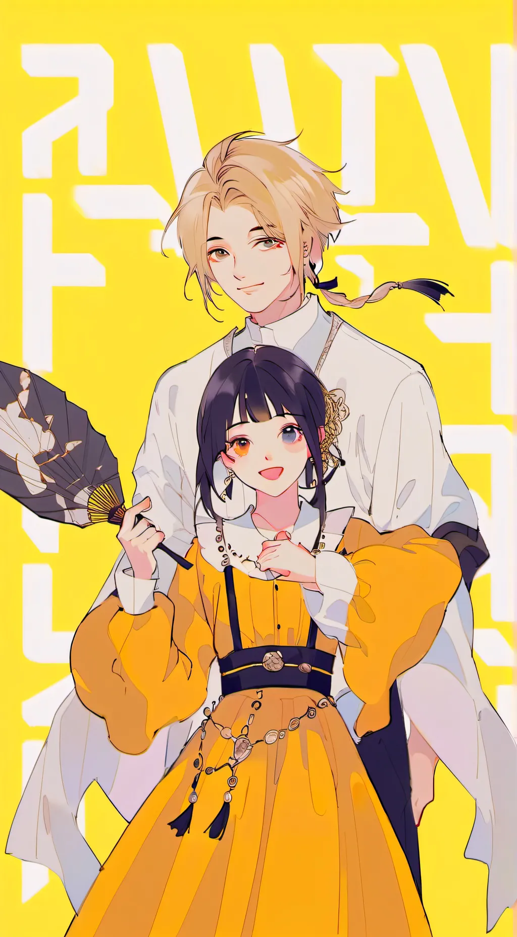 ai character: FAN GIRL background