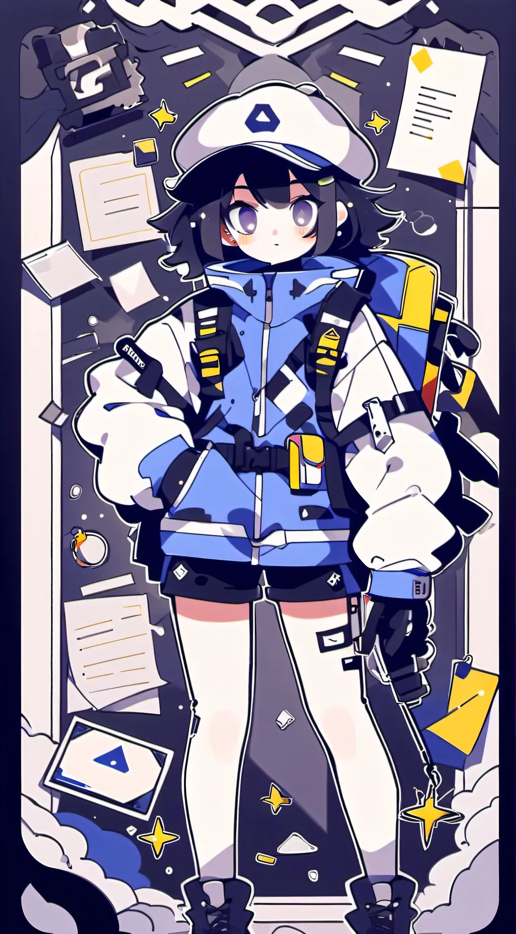 ai character: Uzi doorman background