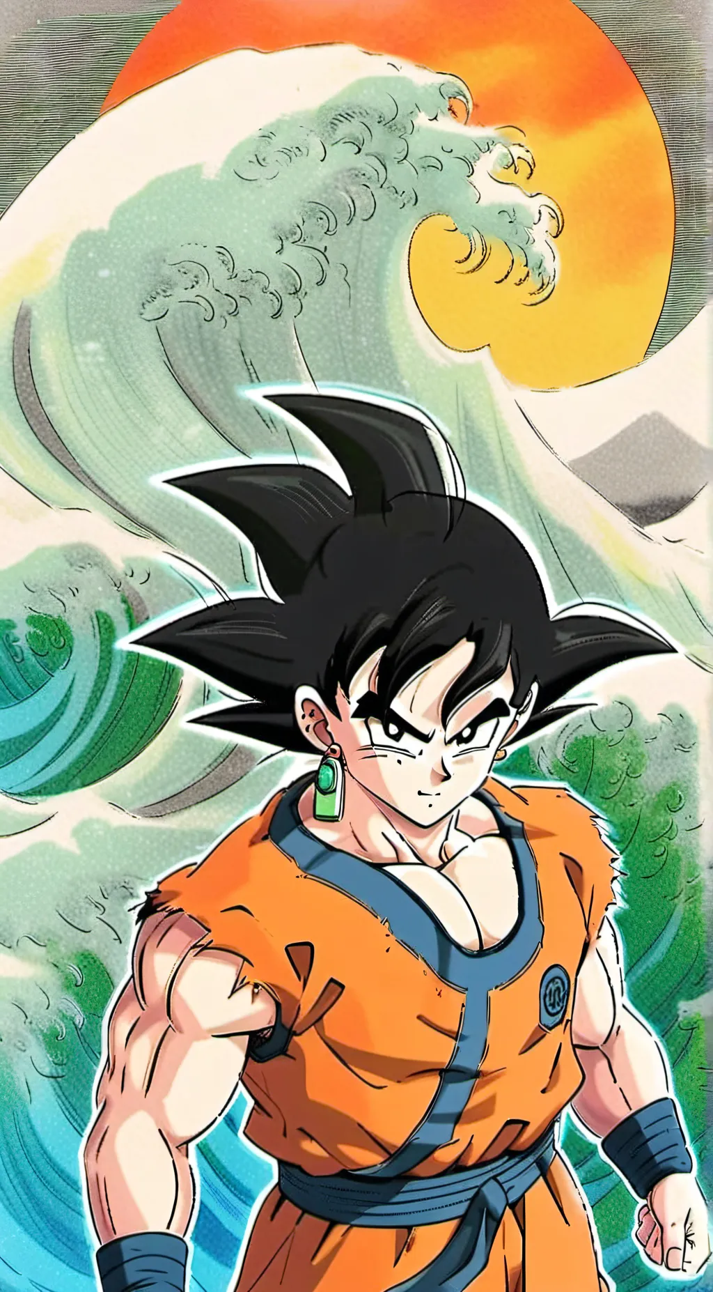 ai character: goku background