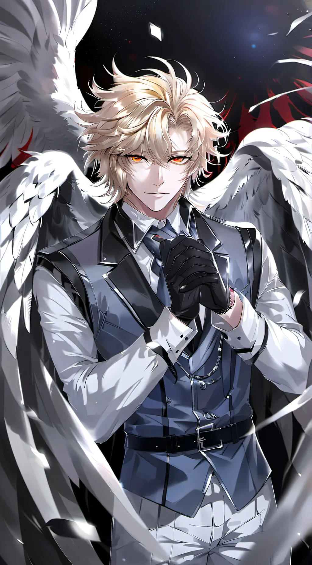 ai character: cat dabi & shiggy background