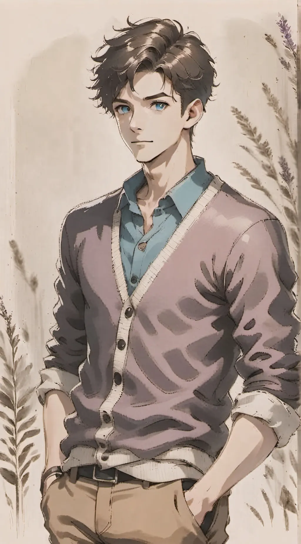 ai character: Bradly Uppercrust  background