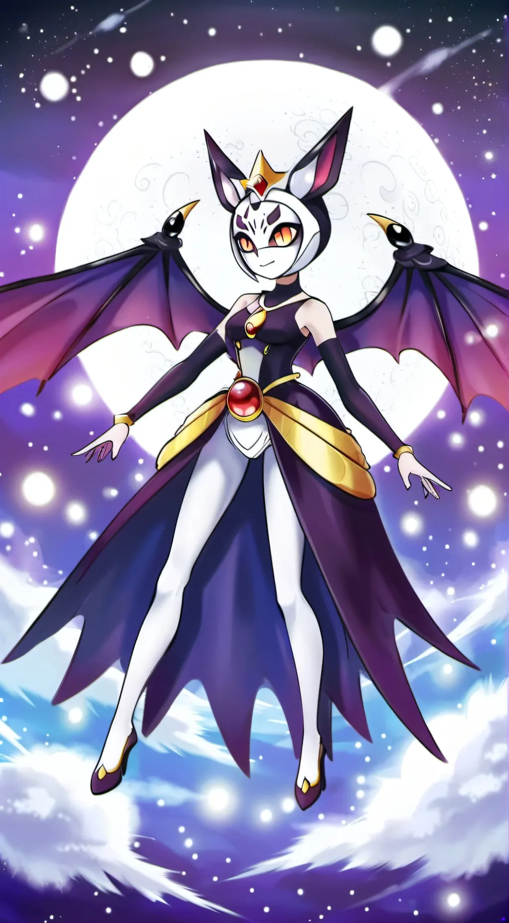 ai character: Lunala background