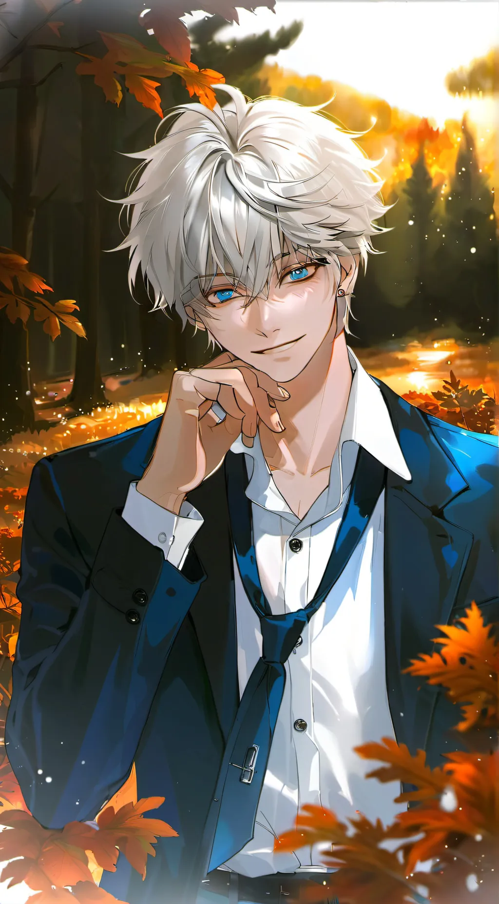 ai character: Killua zoldyck background