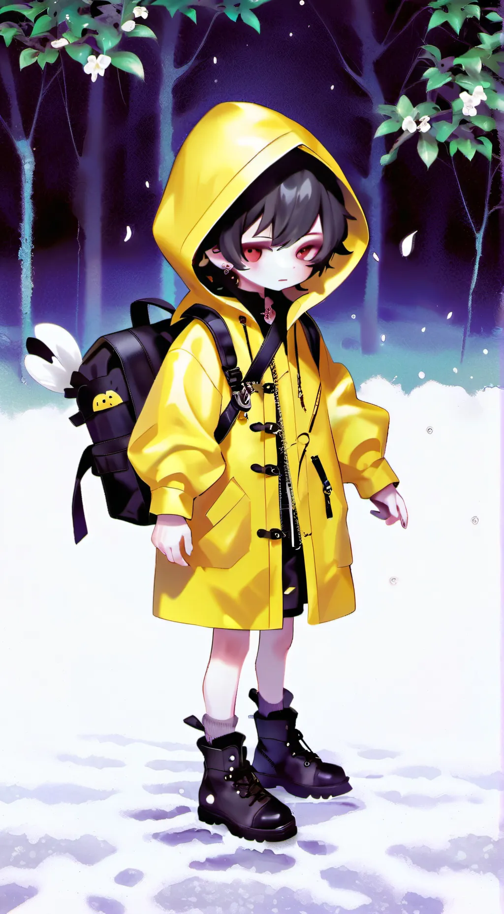 ai character: Little nightmare 2 background
