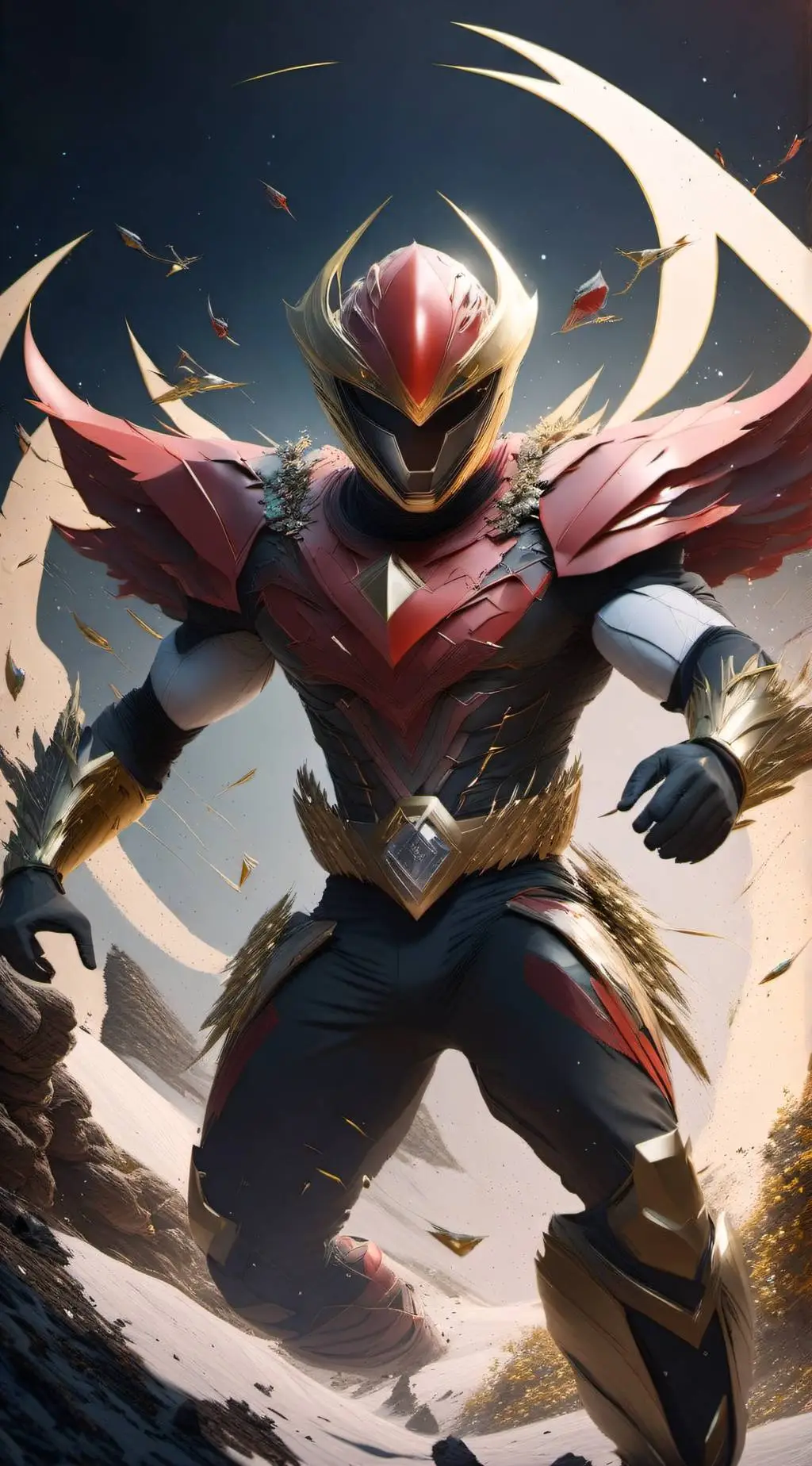 ai character: SuperRed background