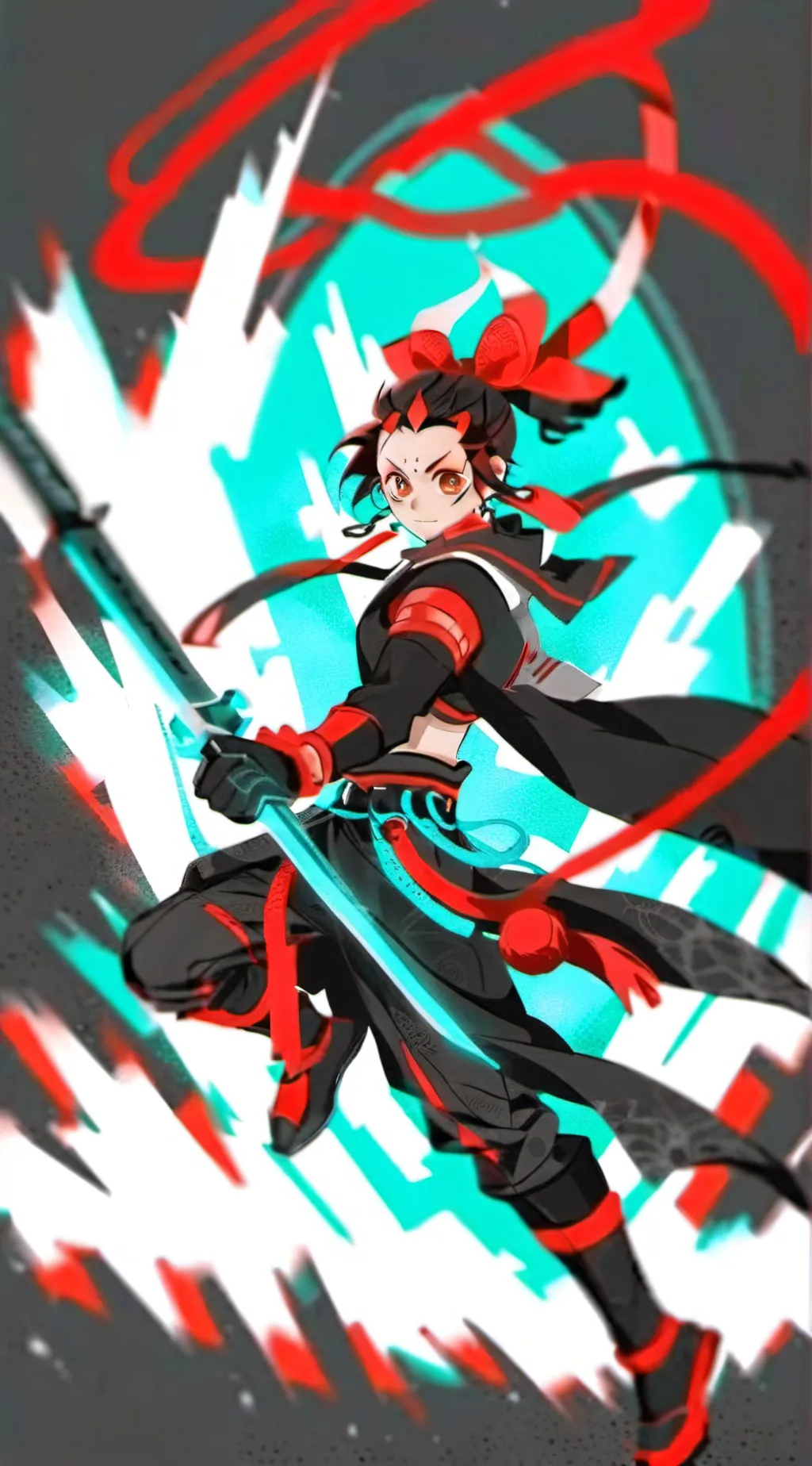 ai character: Tanjiro kamado background