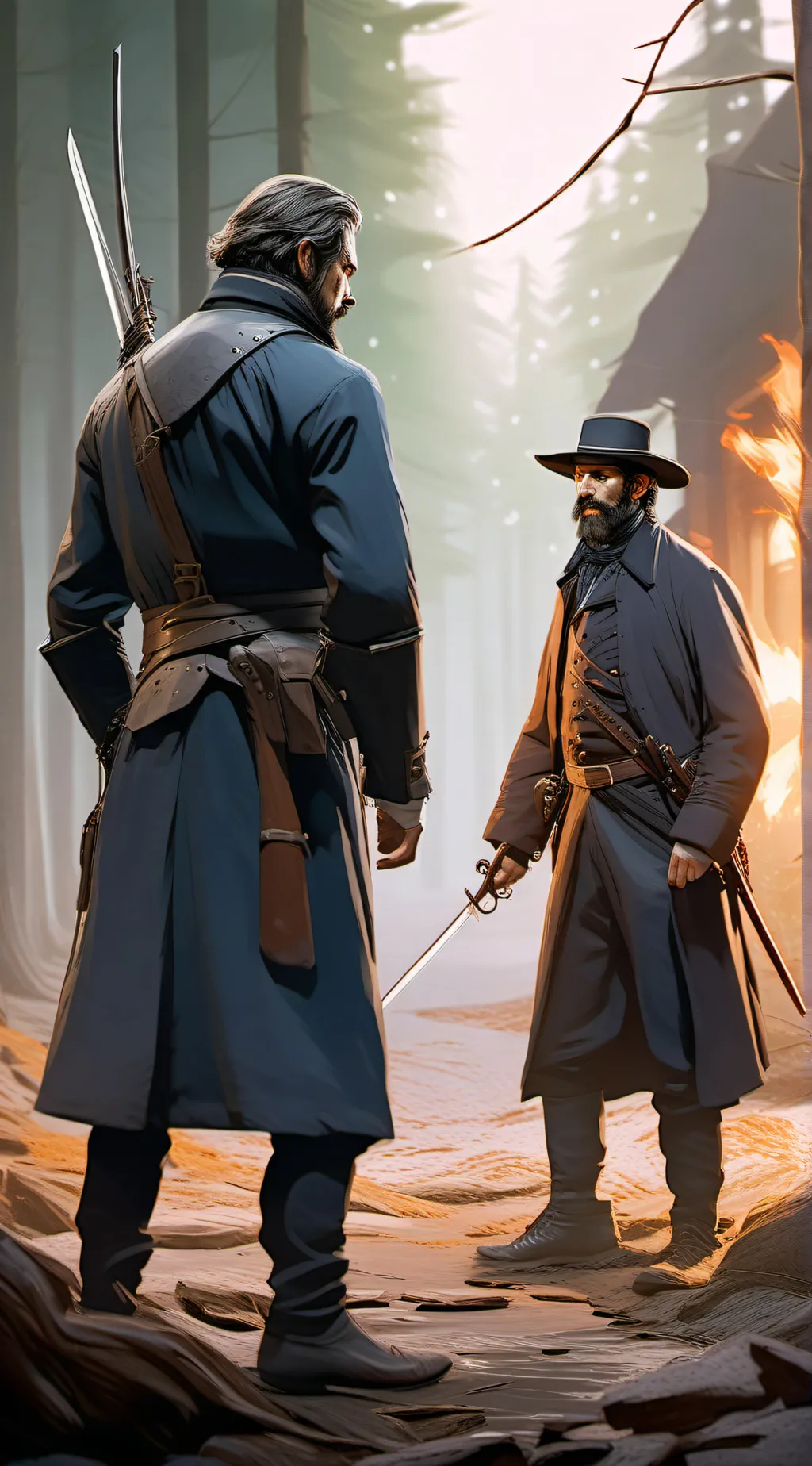 ai character: duel background