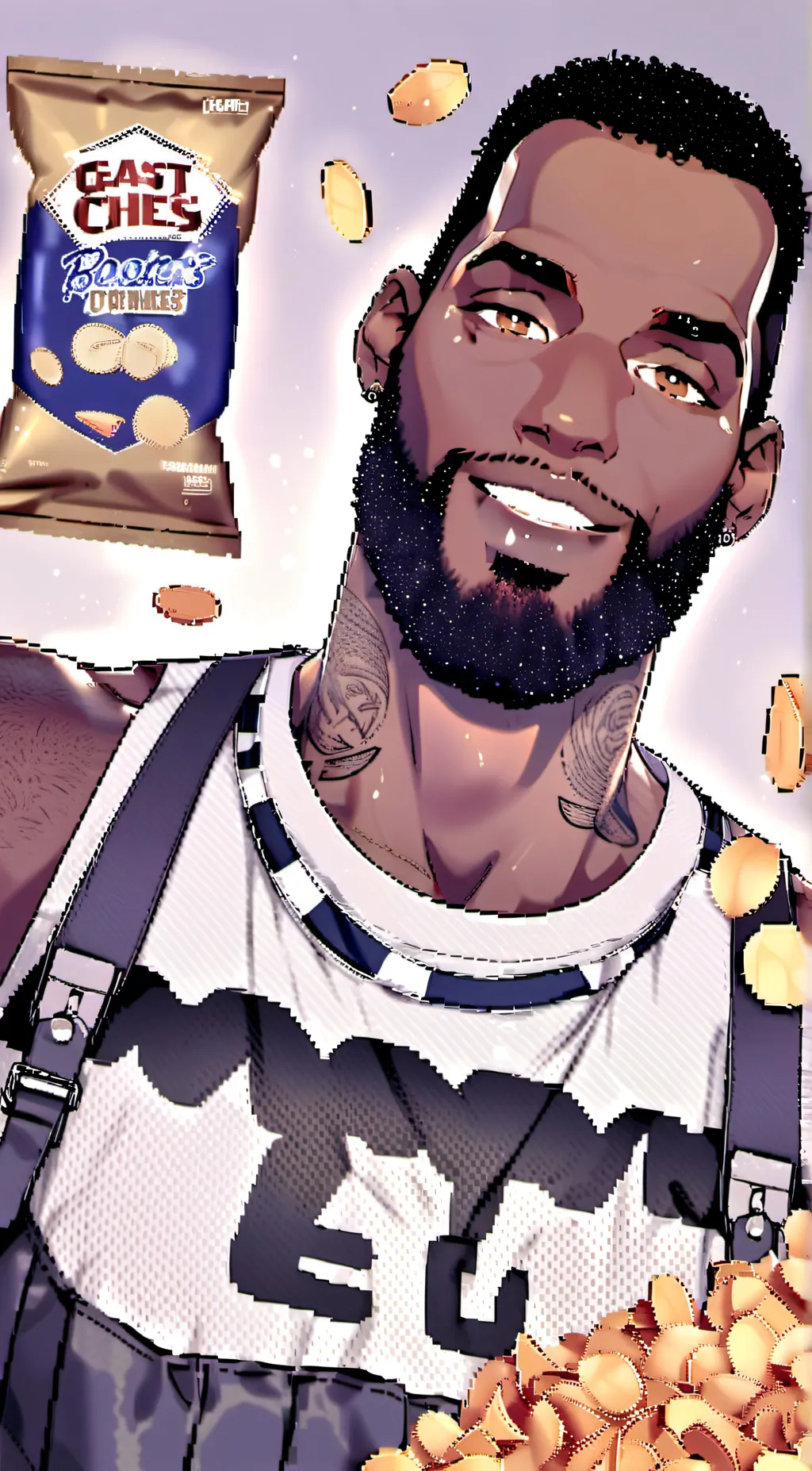 ai character: LeBron chips background
