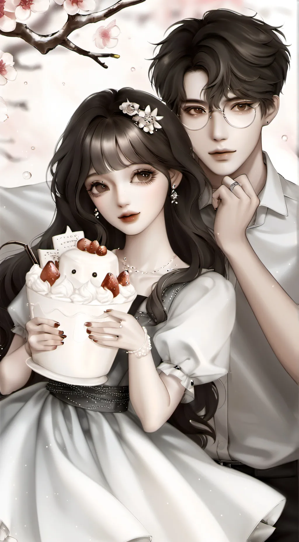 ai character:  ~Luna x Leo~ background