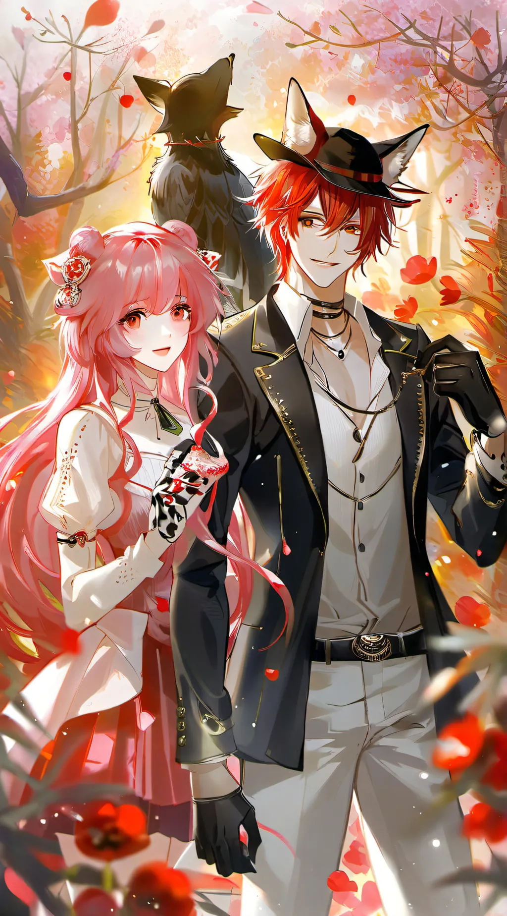 ai character: Foxy x Mangle  background