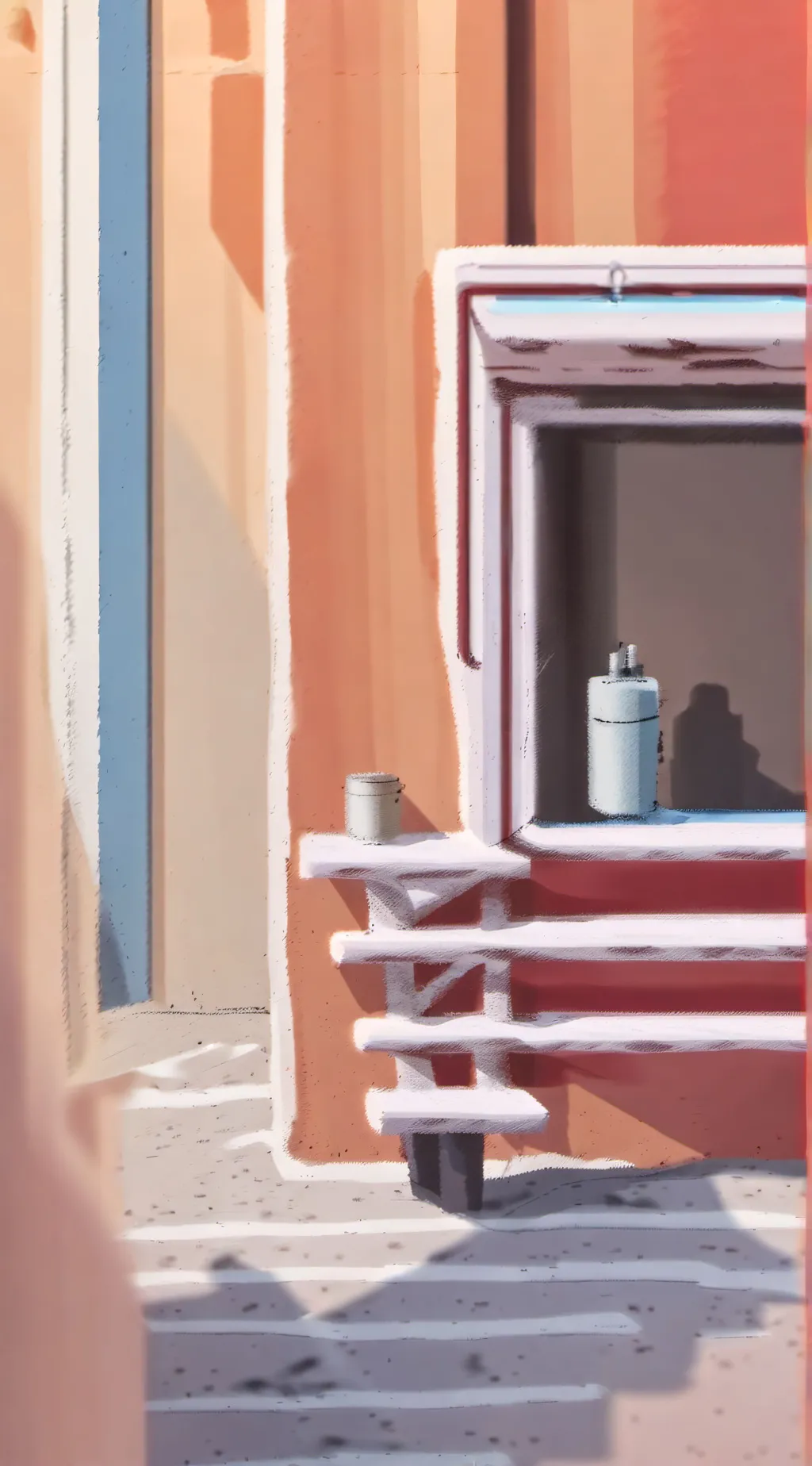 ai character: Pink background